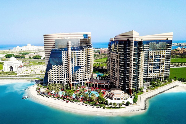 Arabian Gulf and beach exterior view of khalidiya palace rayhaan