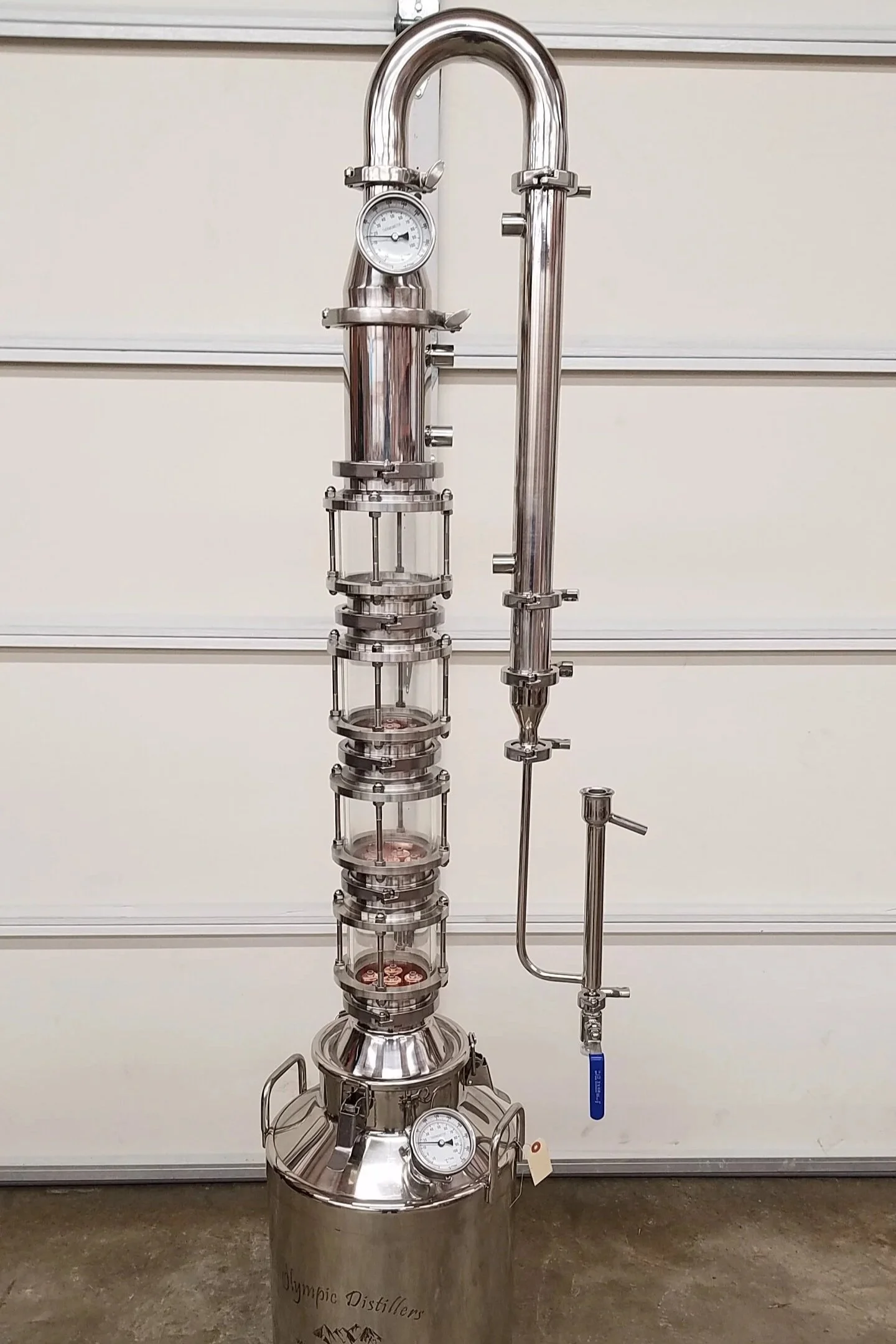 modular looking glass reflux still 4 inch