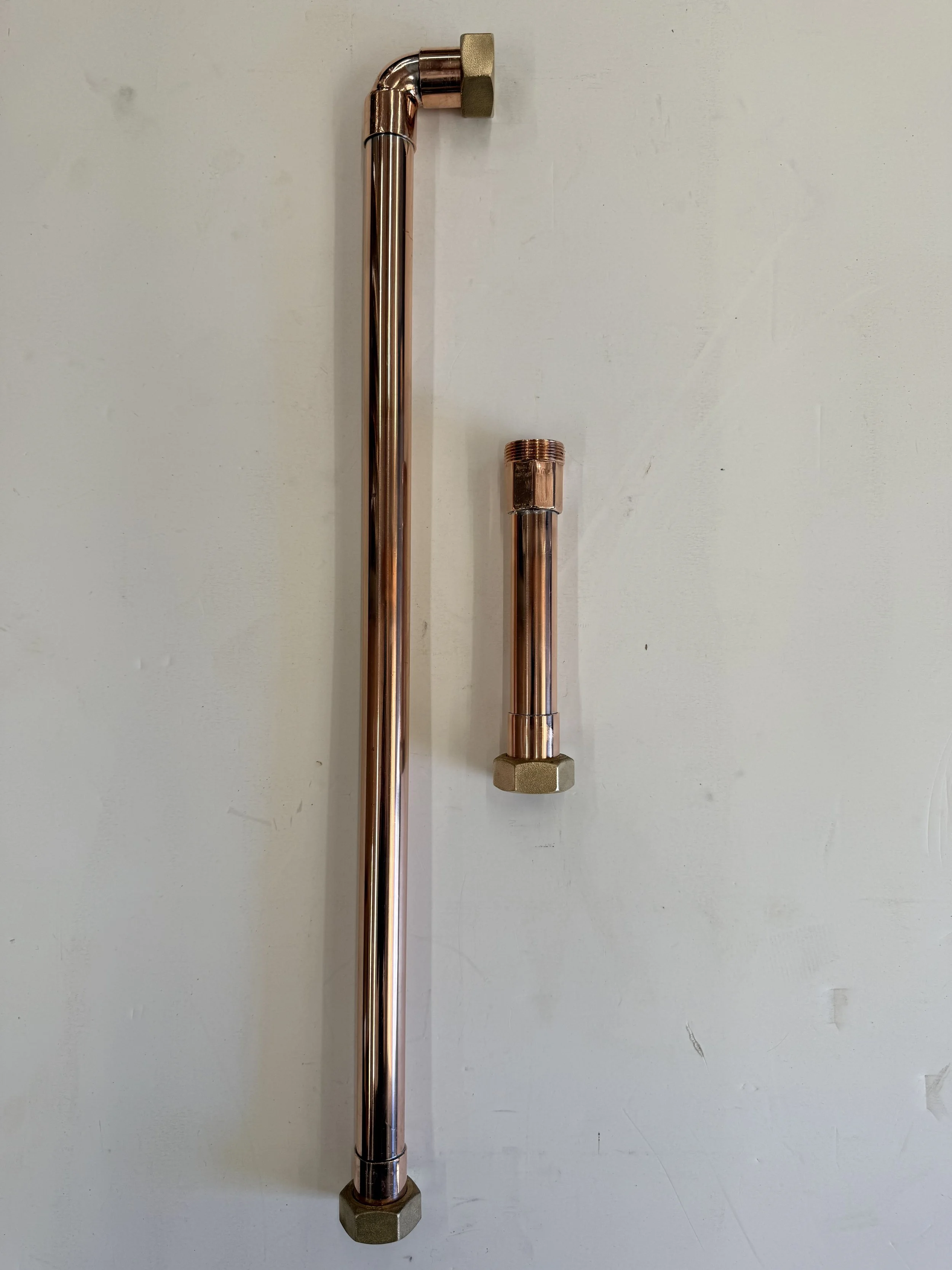 Copper Connecting Pipes for Thumper Attachment