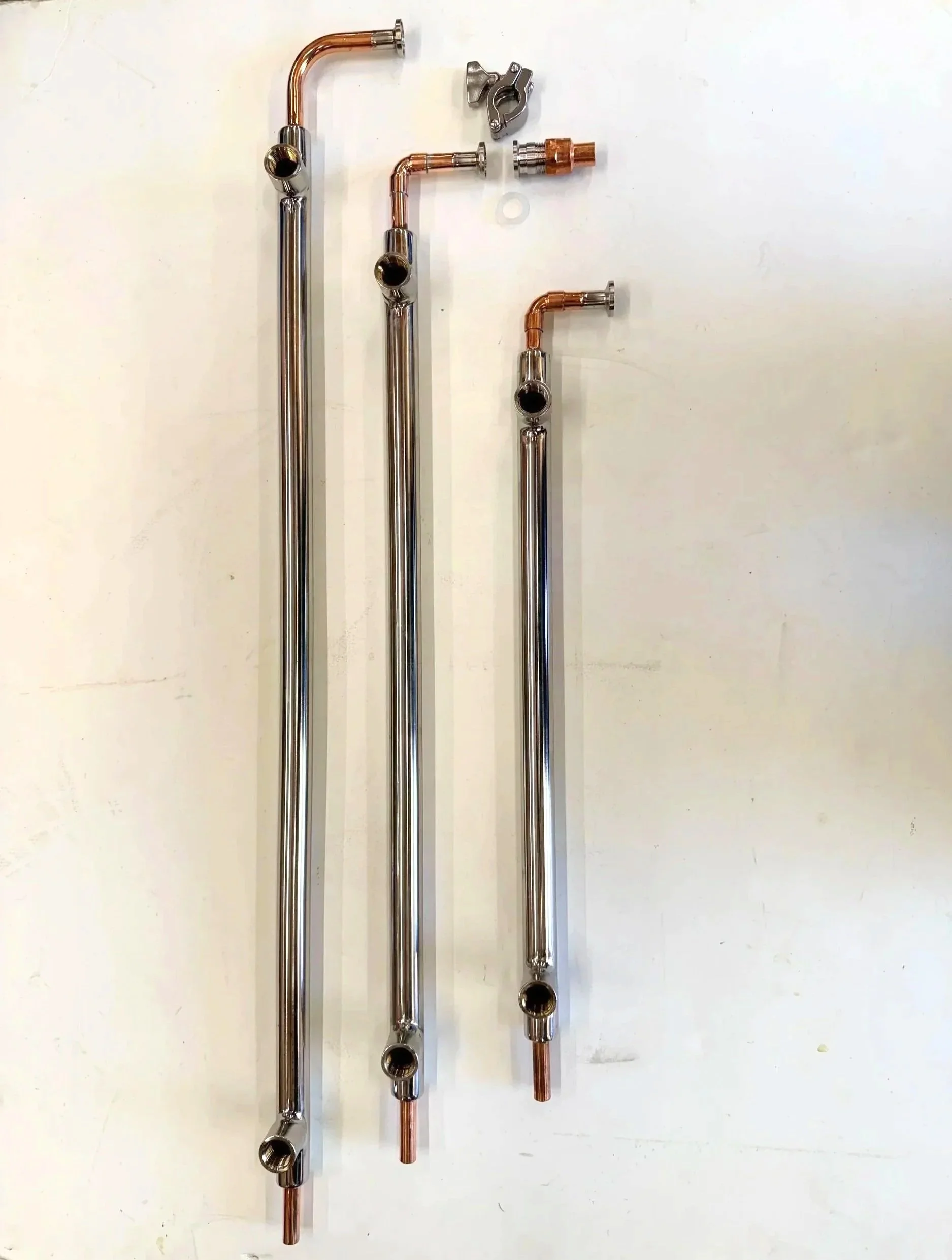 Liebig Condensers - Stainless Steel and Copper Tri Clamp