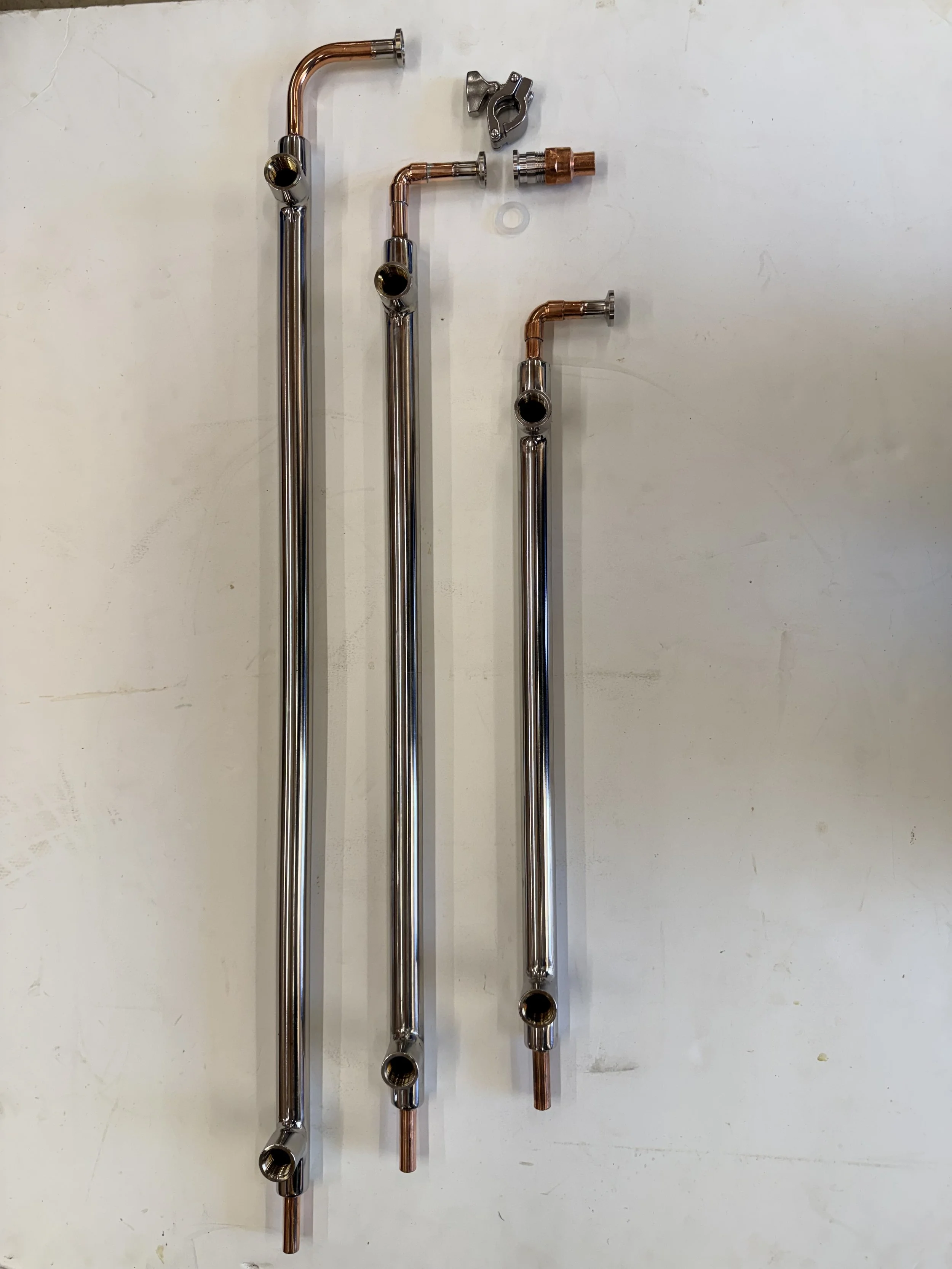 Liebig Condensers - Stainless Steel and Copper Tri Clamp