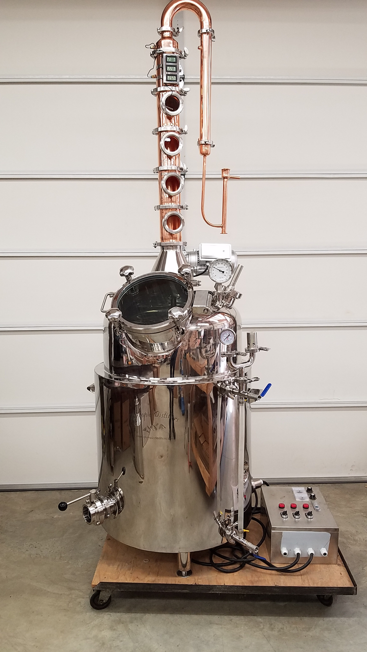 jacketed flute still 26 gallon 4 inch