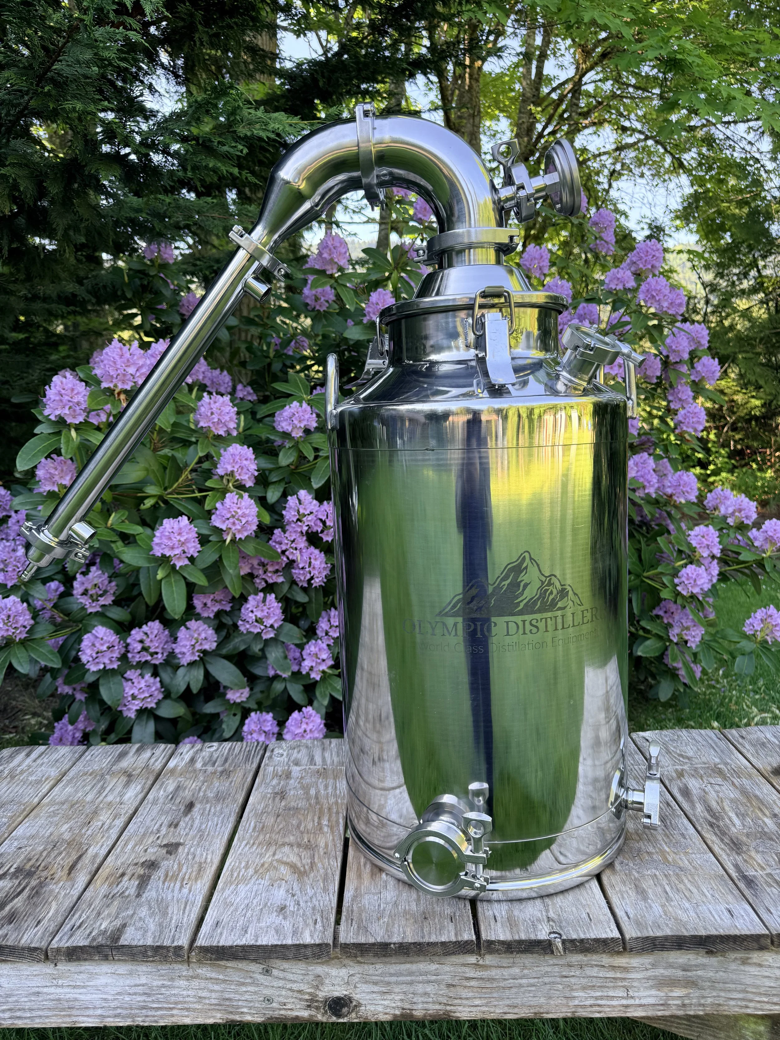 Stainless Steel Pot Still - 13 Gallon - 3 inch