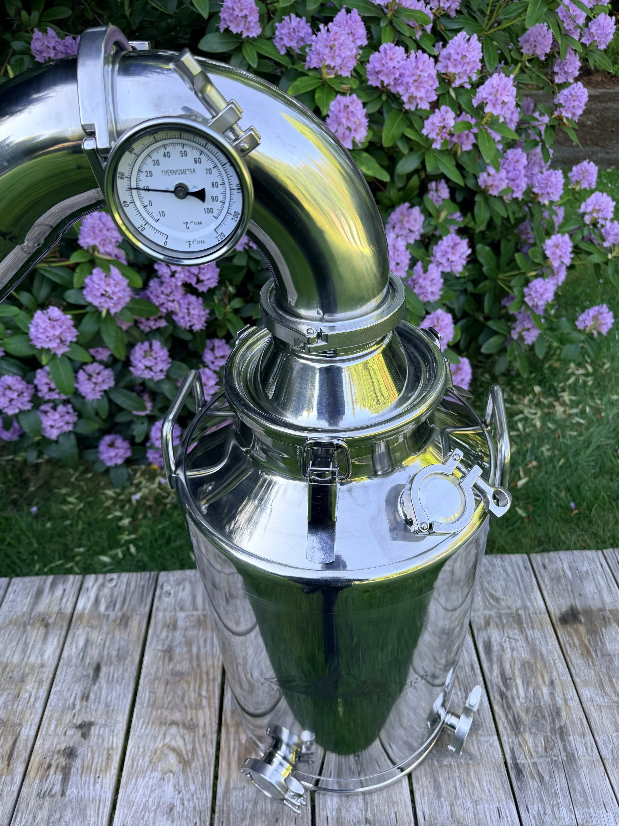 Stainless Steel Pot Still - 13 gallon - 4 Inch