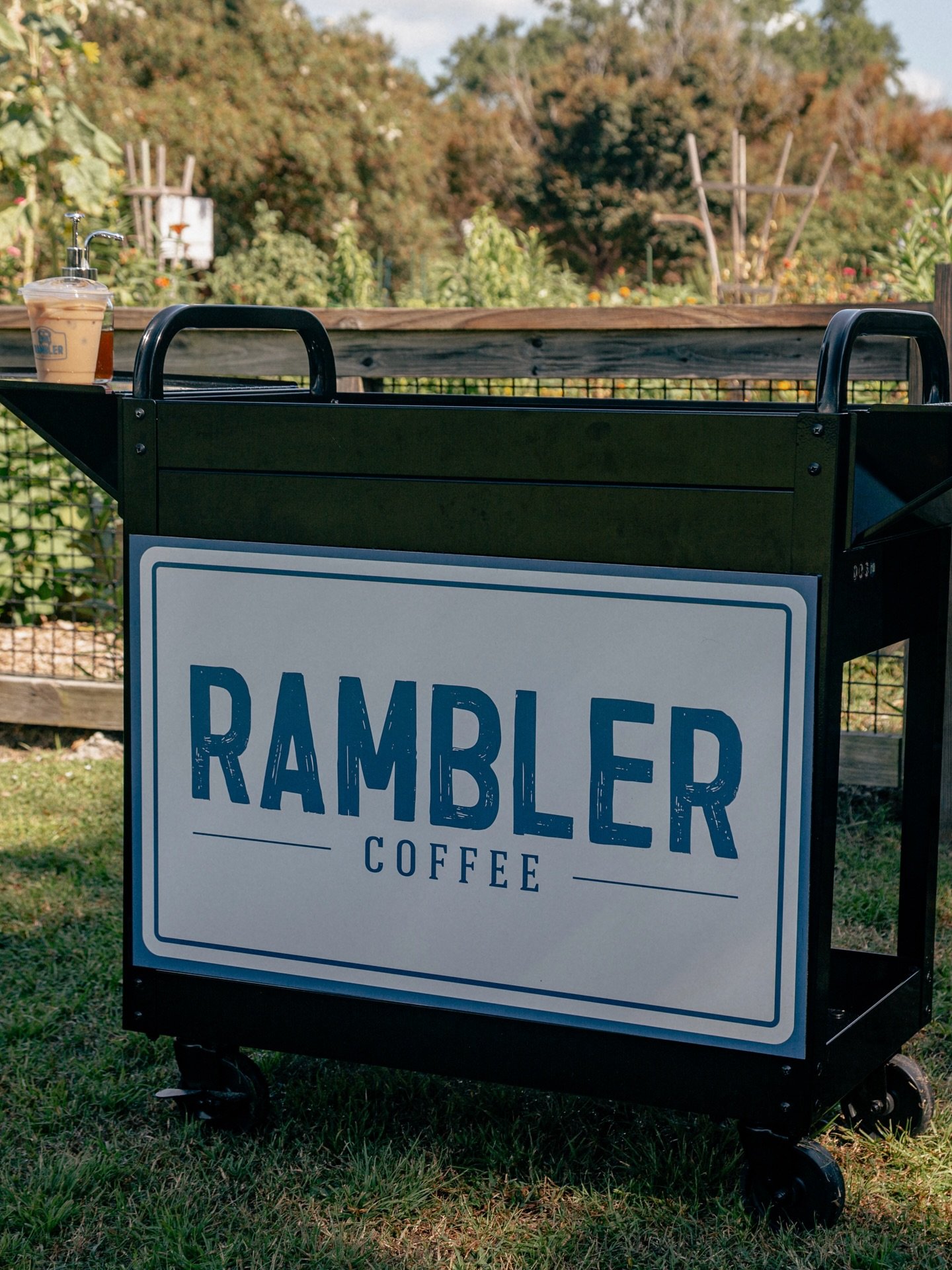 The Rambler Cold Brew Cart is now rolling and available for private parties, pop-ups, and events. DM us or email (hello@ramblercoffee.com) to book the cart for your next event!