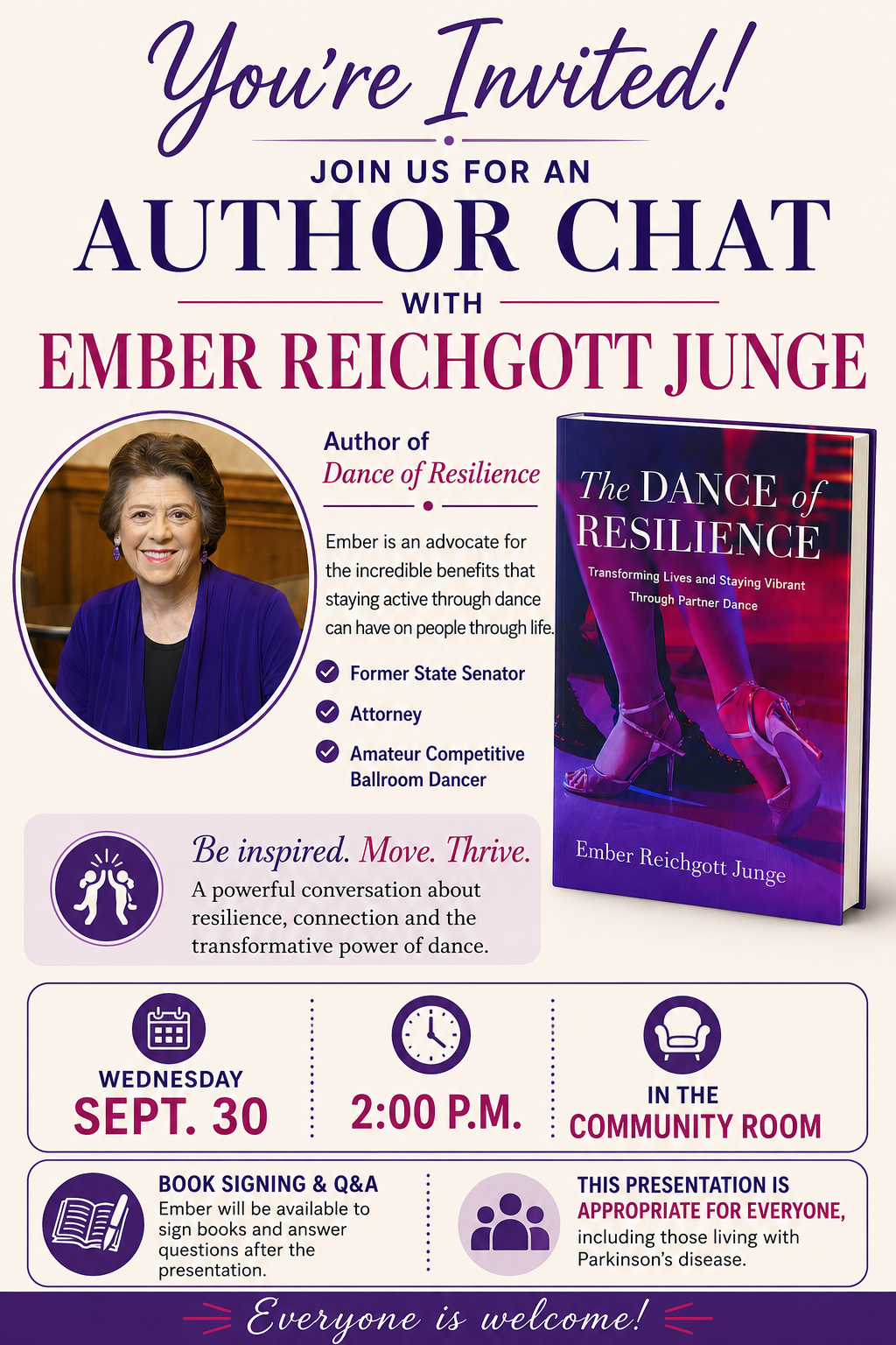 Book Talk at Grand Arbor by Vivie in Alexandria, Minnesota