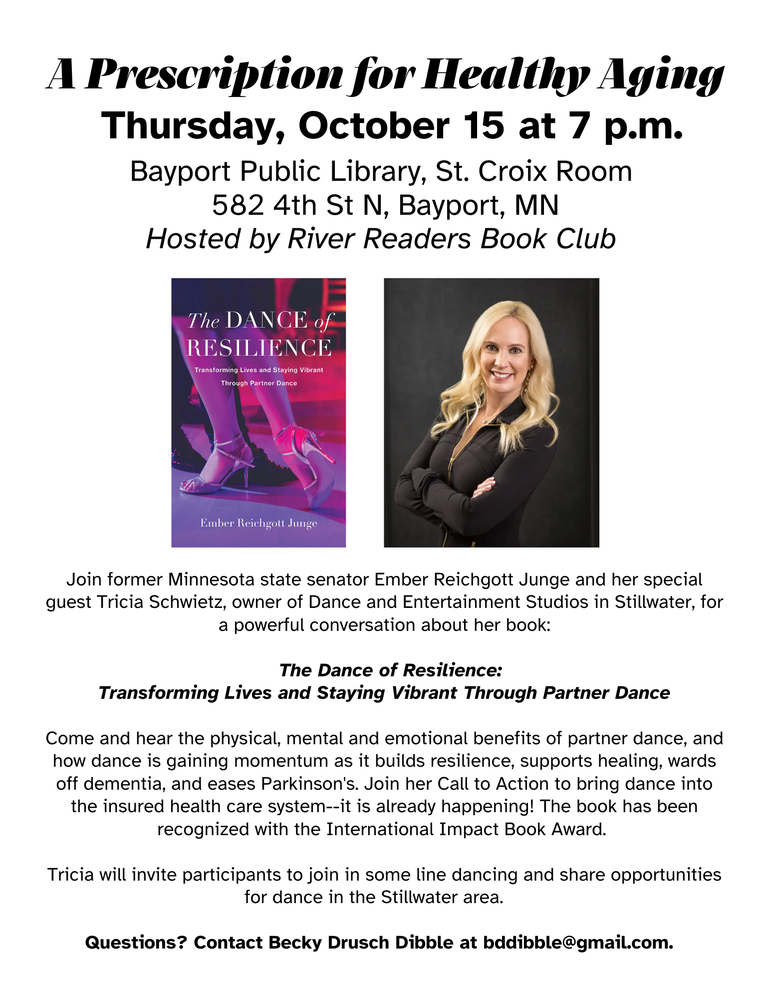 Bayport Library Event with River Readers Book Club