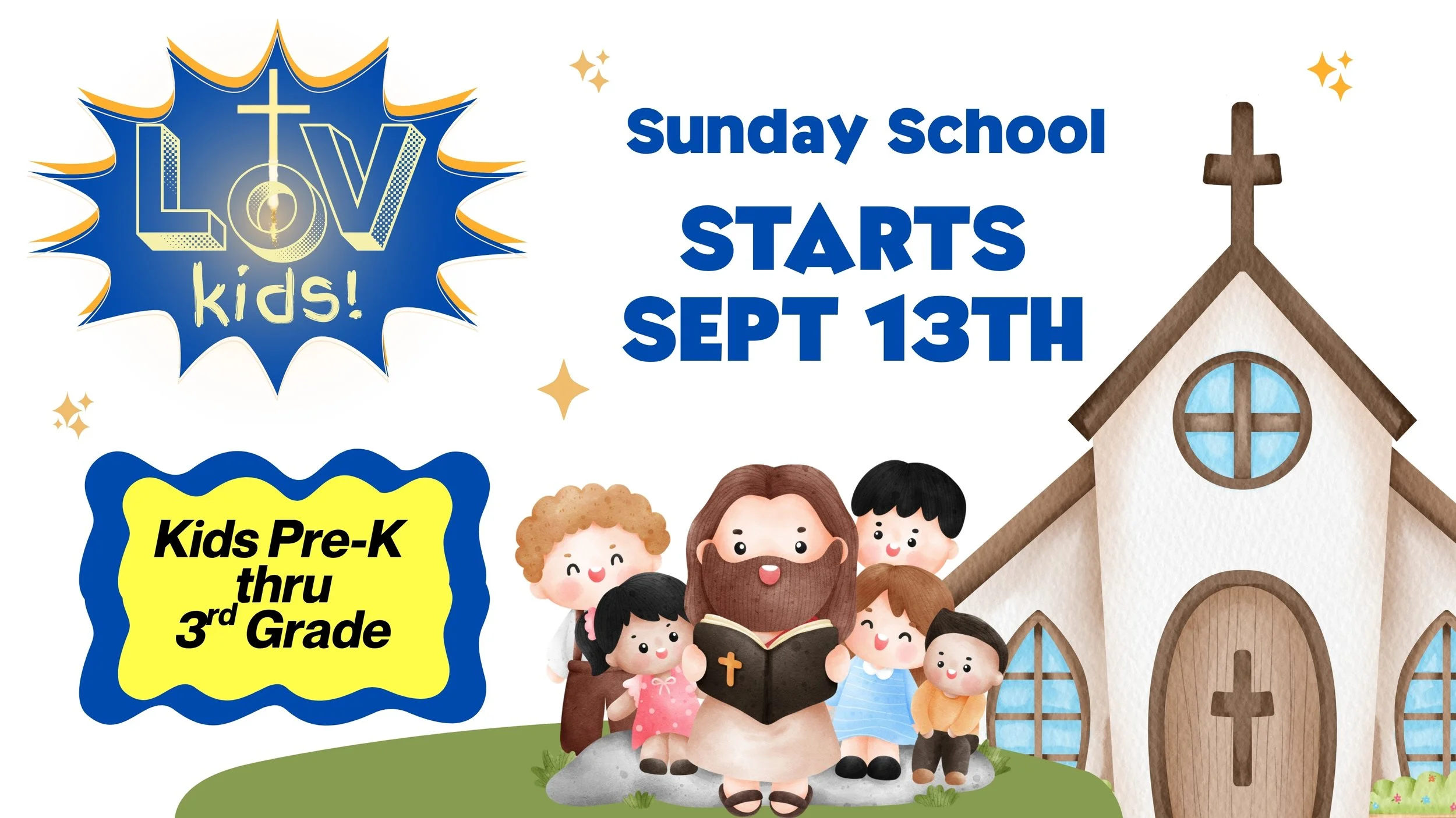 LoV Kids Sunday School begins 9/13!