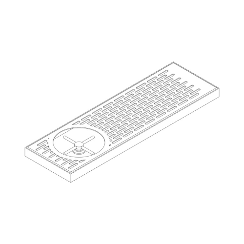 Isometric illustration of a computer keyboard with a circular number pad on the left side.