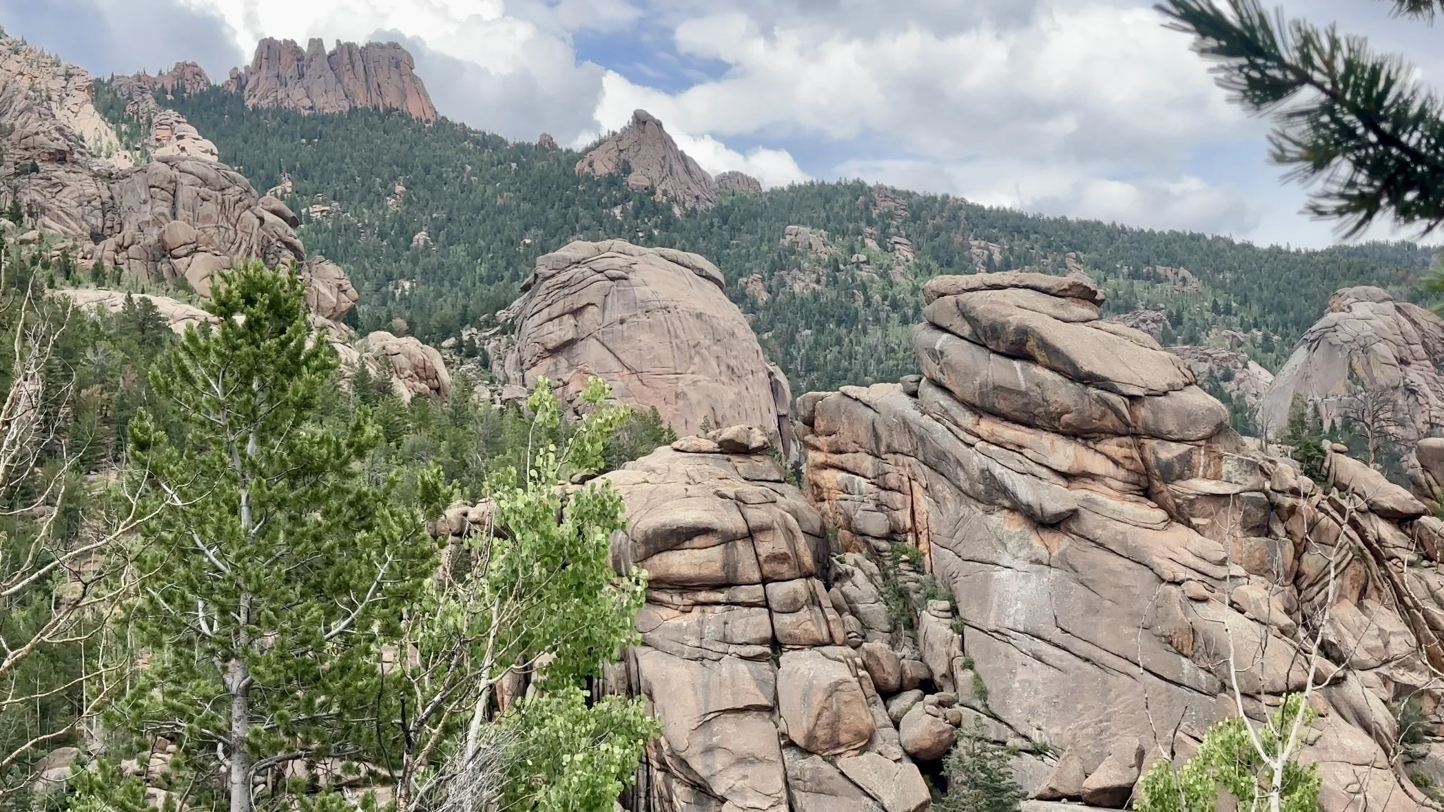 Rock formations in the wilderness