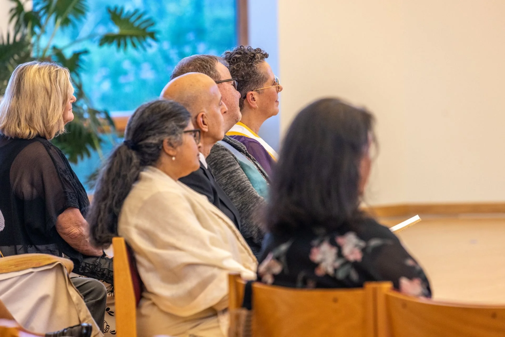 The Thread faculty engaged in the story shared by our board president, Rev. Jackie.