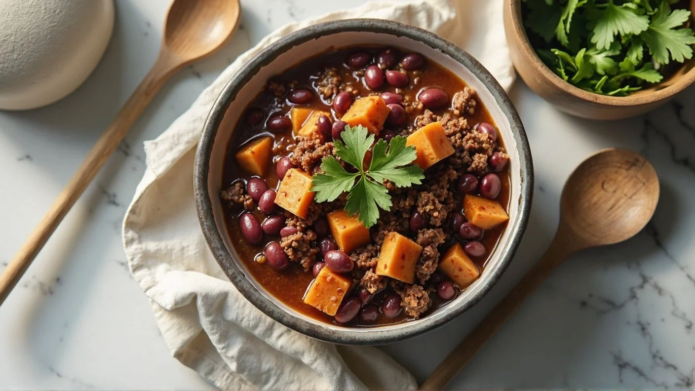 Sweet Potato &amp; Black Bean Chili