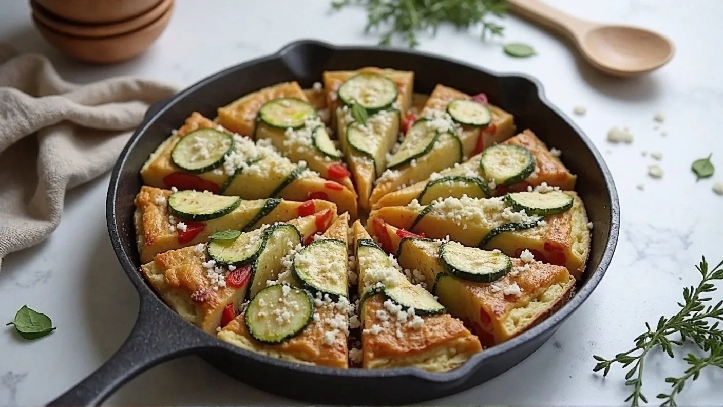 Zucchini, Red Pepper &amp; Potato Frittata