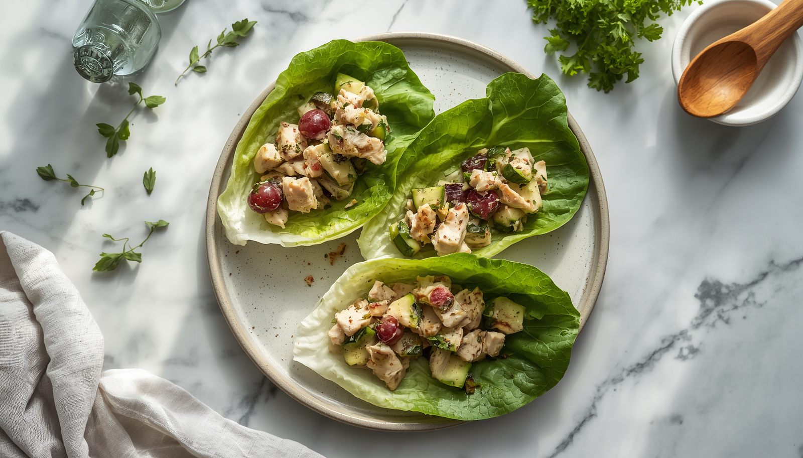 Chicken Salad Lettuce Wraps