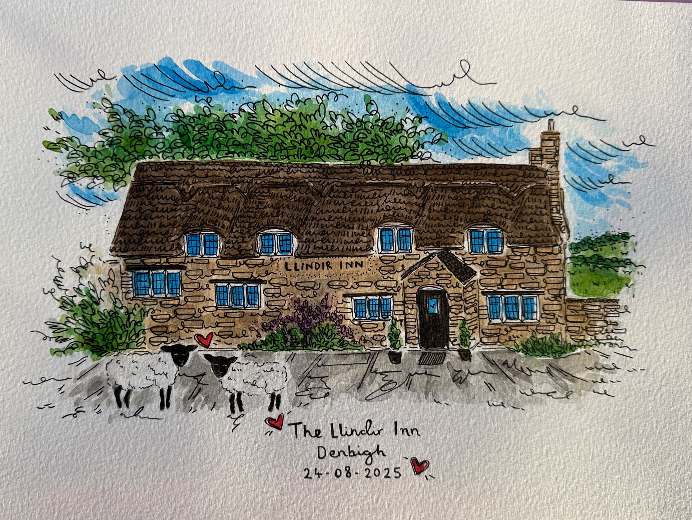 Custom location painting – meaningful place artwork from photo