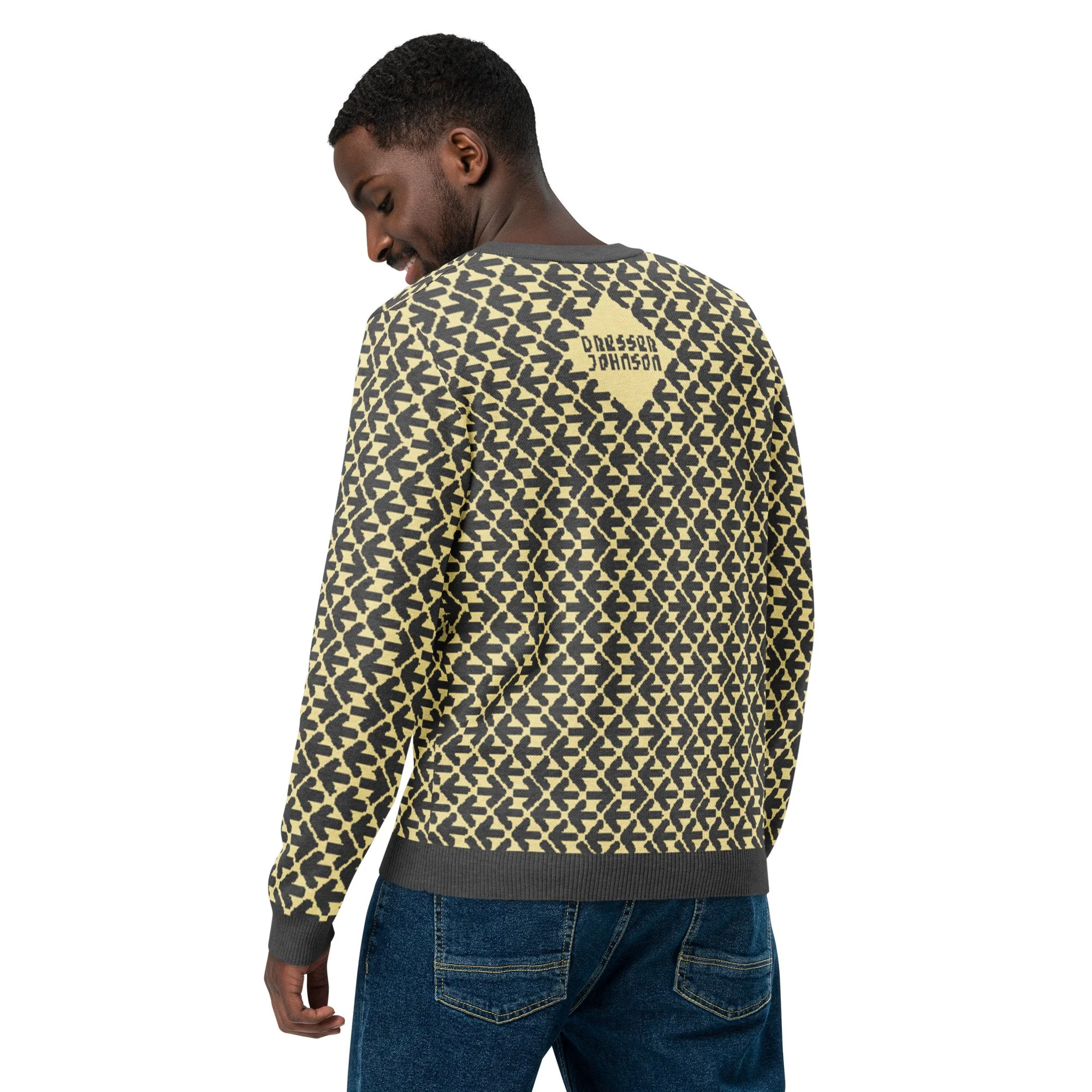 dresser-johnson-knitted-arrows-crew-neck-sweater-charcoal-on-antique-yellow-men-back.jpg