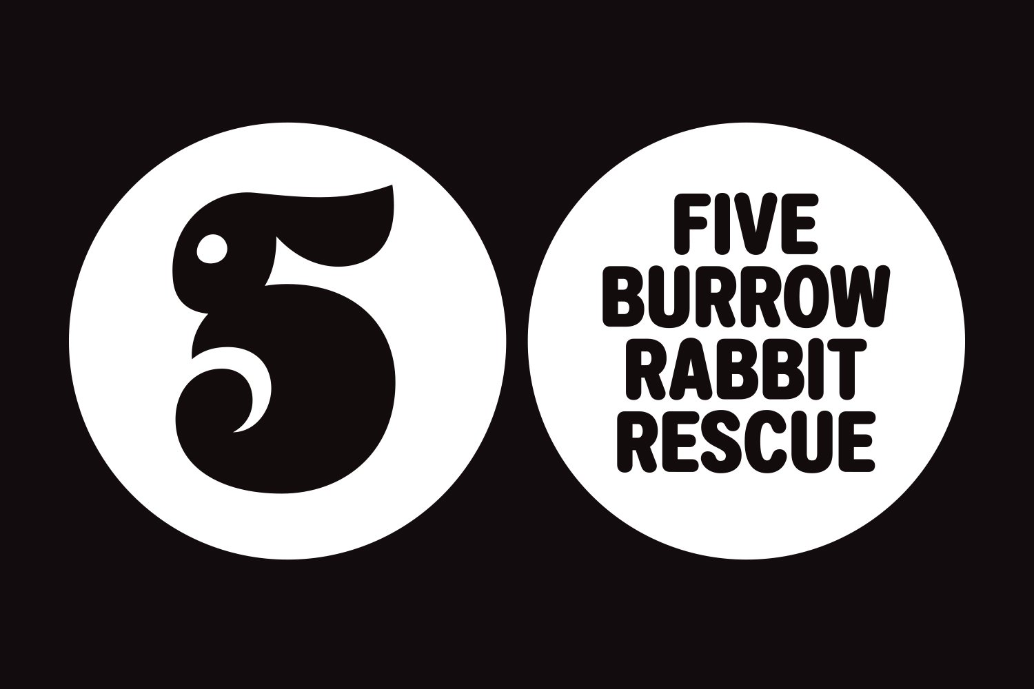 5 Burrow Rabbit Rescue Logo Sketch #1. Design by Kevin Dresser.