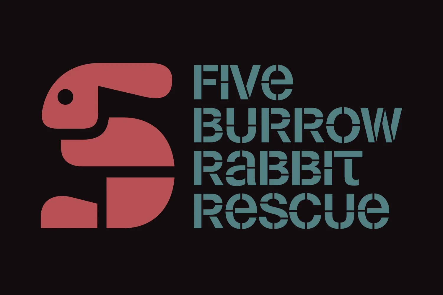 5 Burrow Rabbit Rescue Logo Sketch #3. Design by Kevin Dresser.
