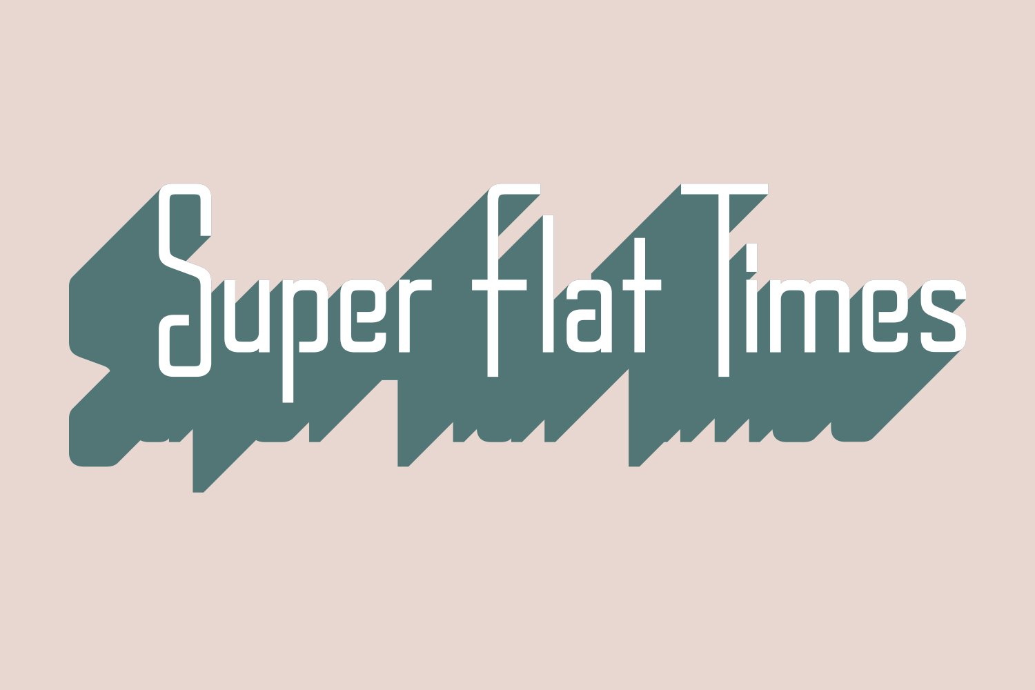 Super Flat Times by Matthew Derby. Lettering by Kevin Dresser, 2003.
