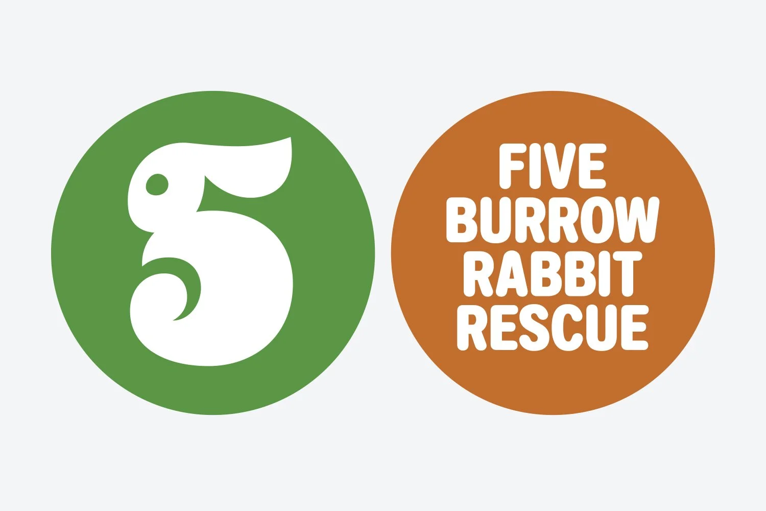5 Burrow Rabbit Rescue Logo Sketch #1. Designed by Kevin Dresser