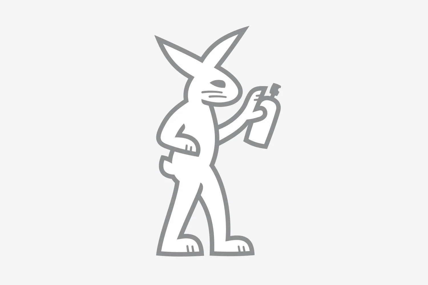 5 Burrow Rabbit Rescue Logomark Sketch #4. Design by Kevin Dresser.