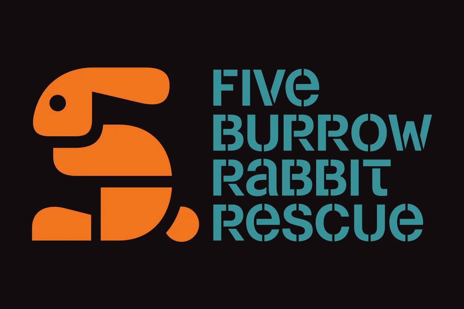 5 Burrow Rabbit Rescue Logo Sketch - ROUND 3. Design by Kevin Dresser.
