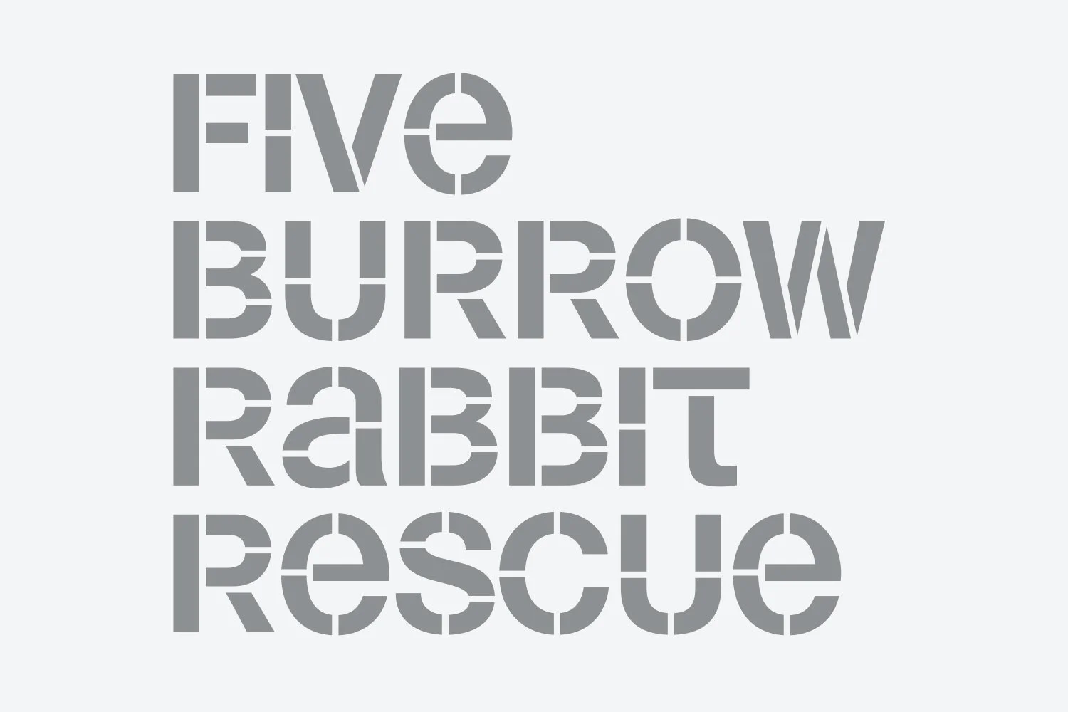 5 Burrow Rabbit Rescue Lettering Sketch #3. Design by Kevin Dresser.
