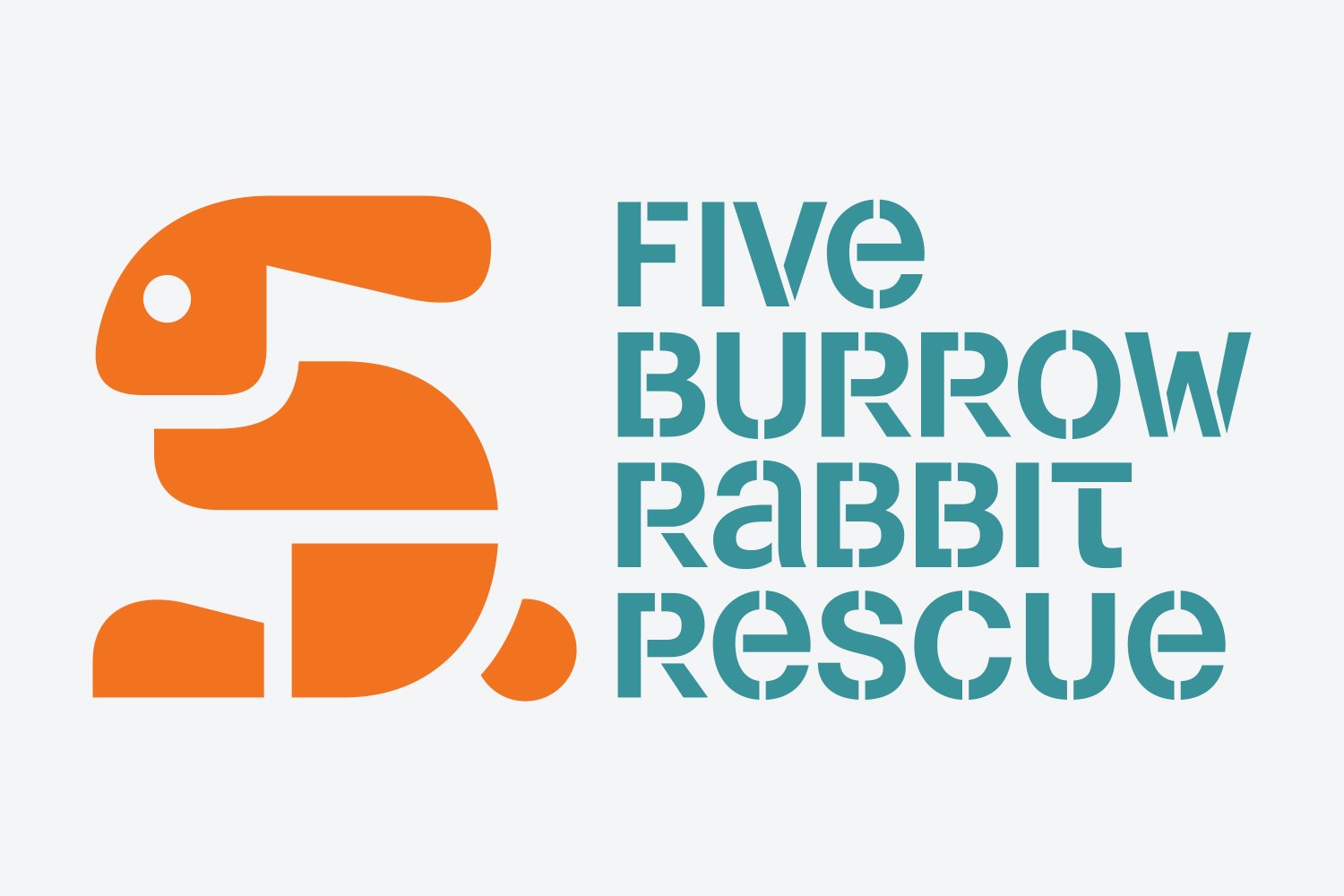 5 Burrow Rabbit Rescue Logo Sketch - Round 3. Designed by Kevin Dresser