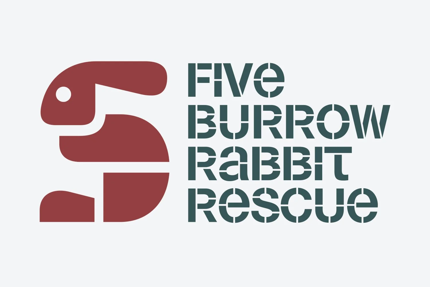 5 Burrow Rabbit Rescue Logo Sketch #3. Designed by Kevin Dresser