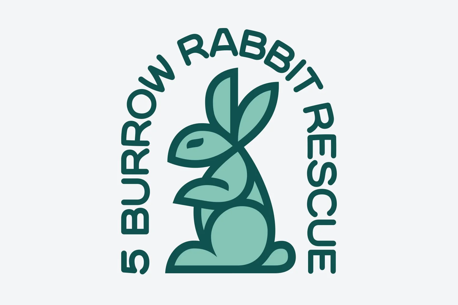 5 Burrow Rabbit Rescue Logo Sketch #2. Designed by Kevin Dresser