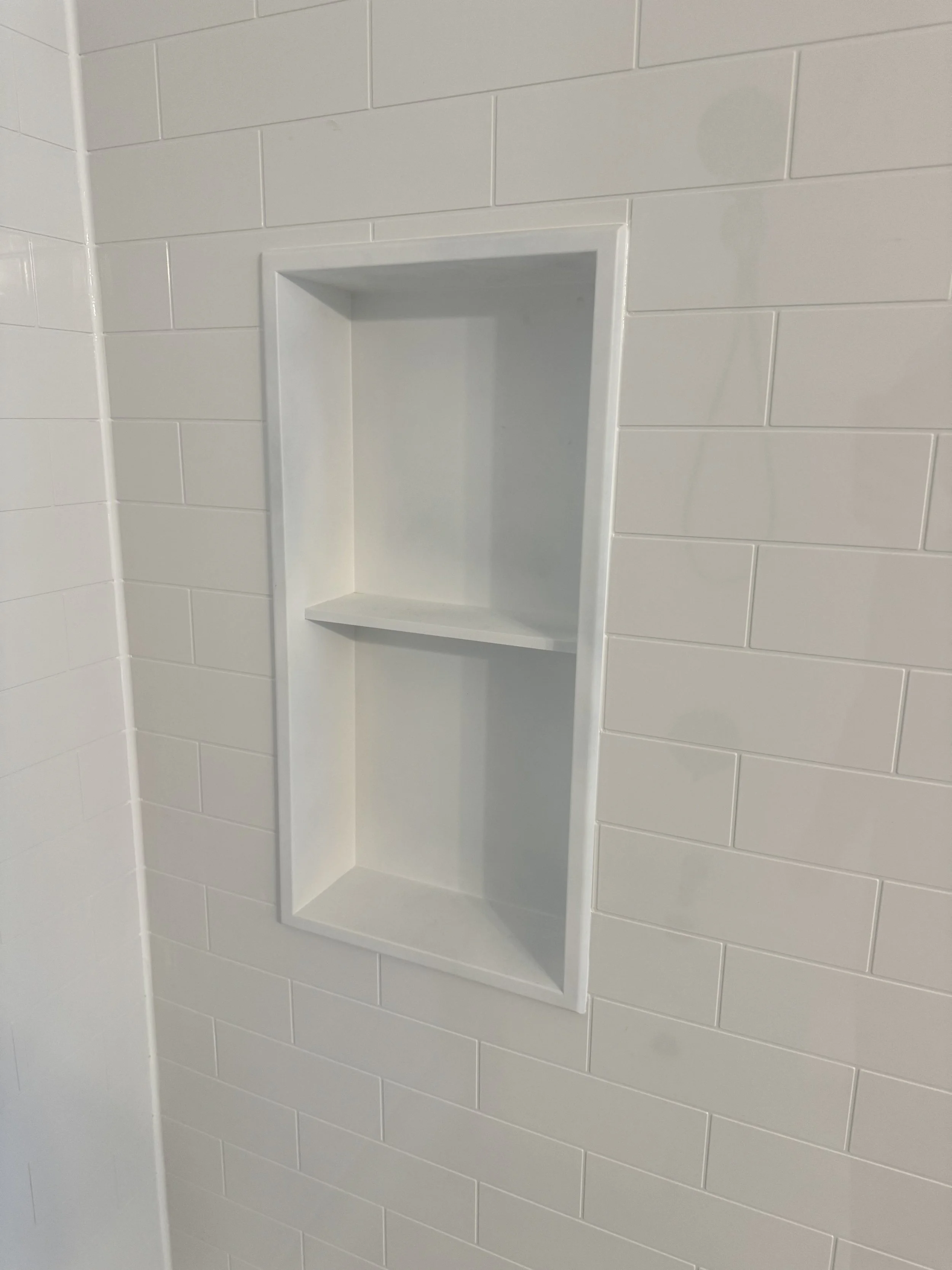 SHOWER STORAGE POD SHOWER REMODEL