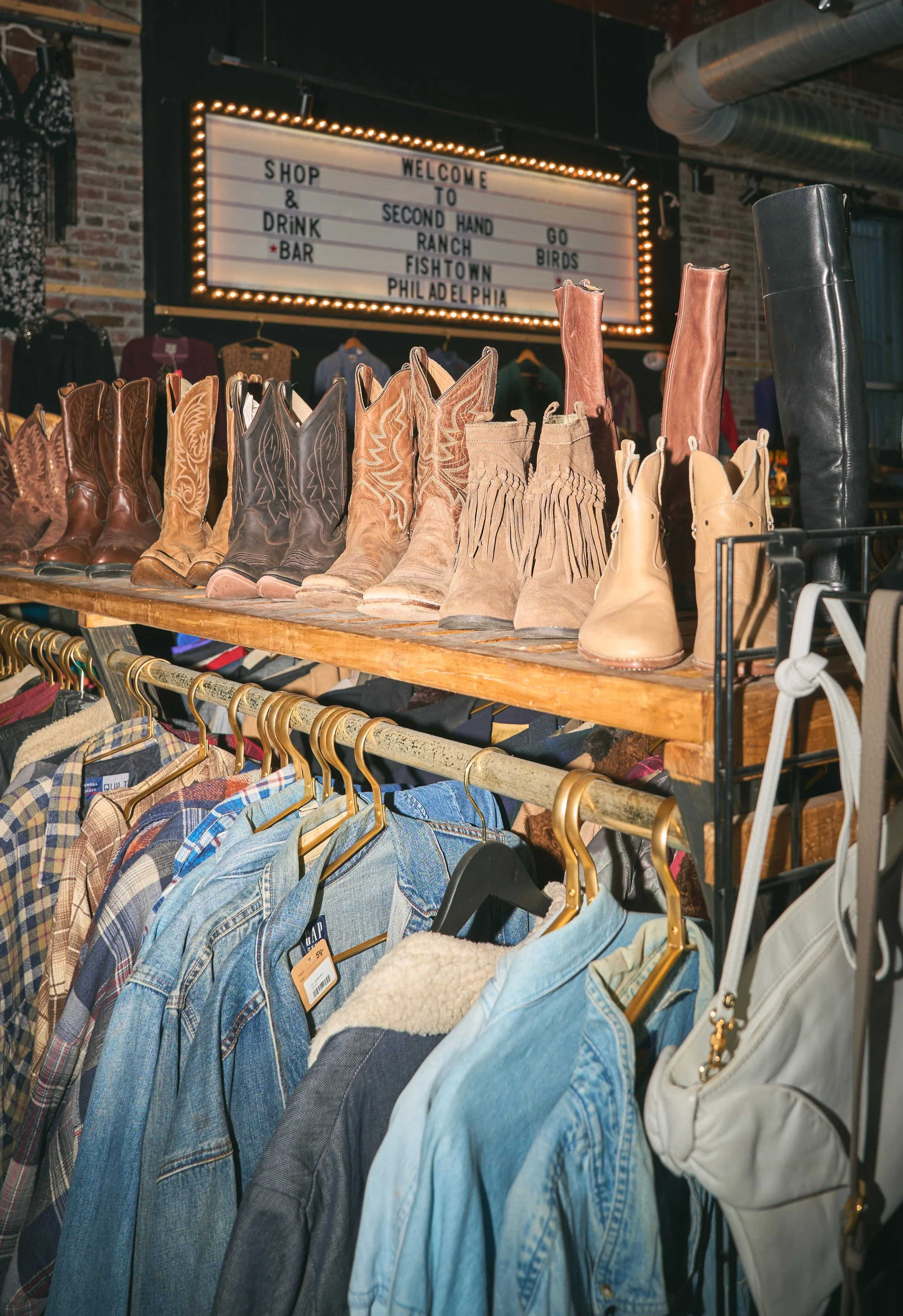 Vintage clothing and shoes