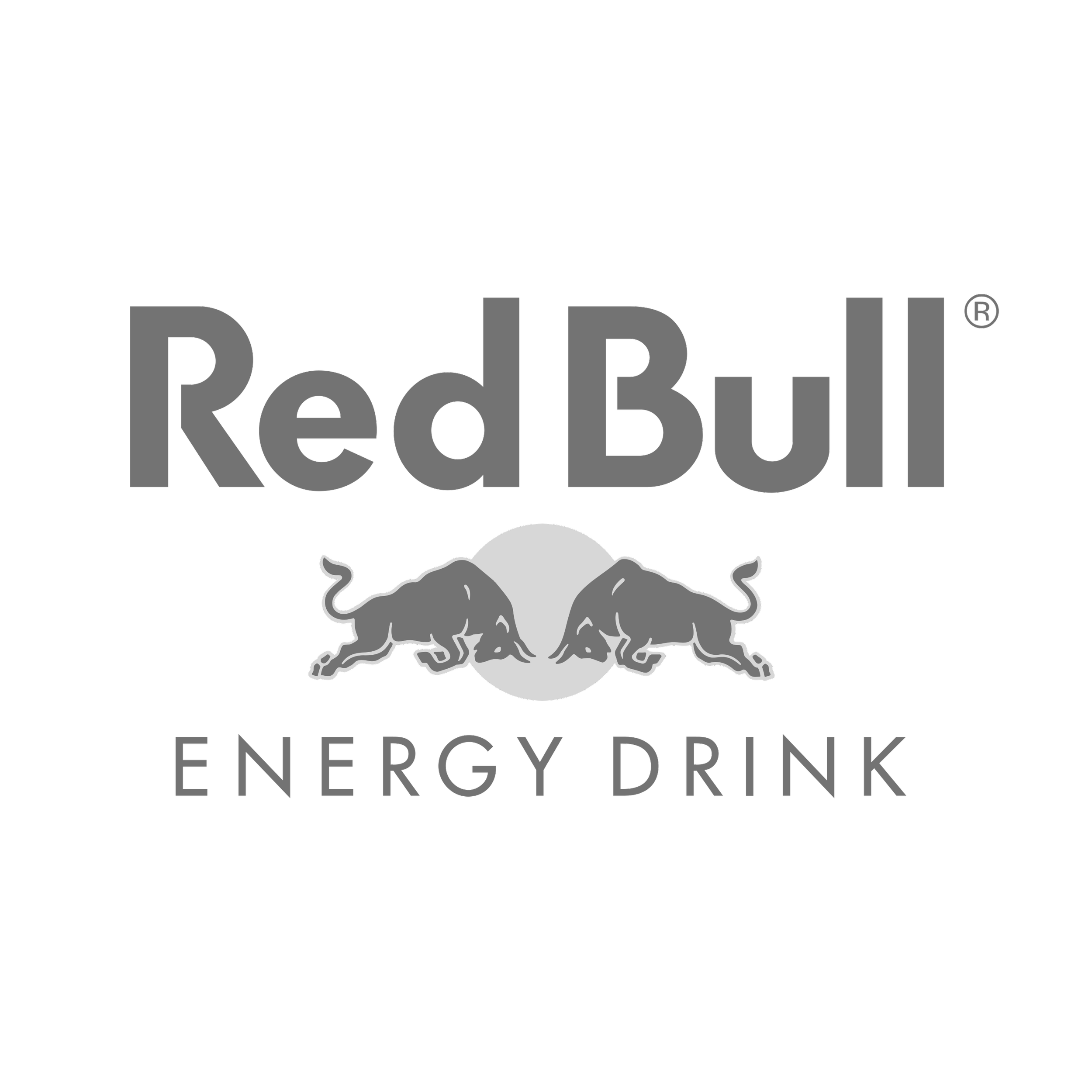 Logo van Red Bull Energy Drink met twee springende stieren en de tekst 'Red Bull' en 'Energy Drink'