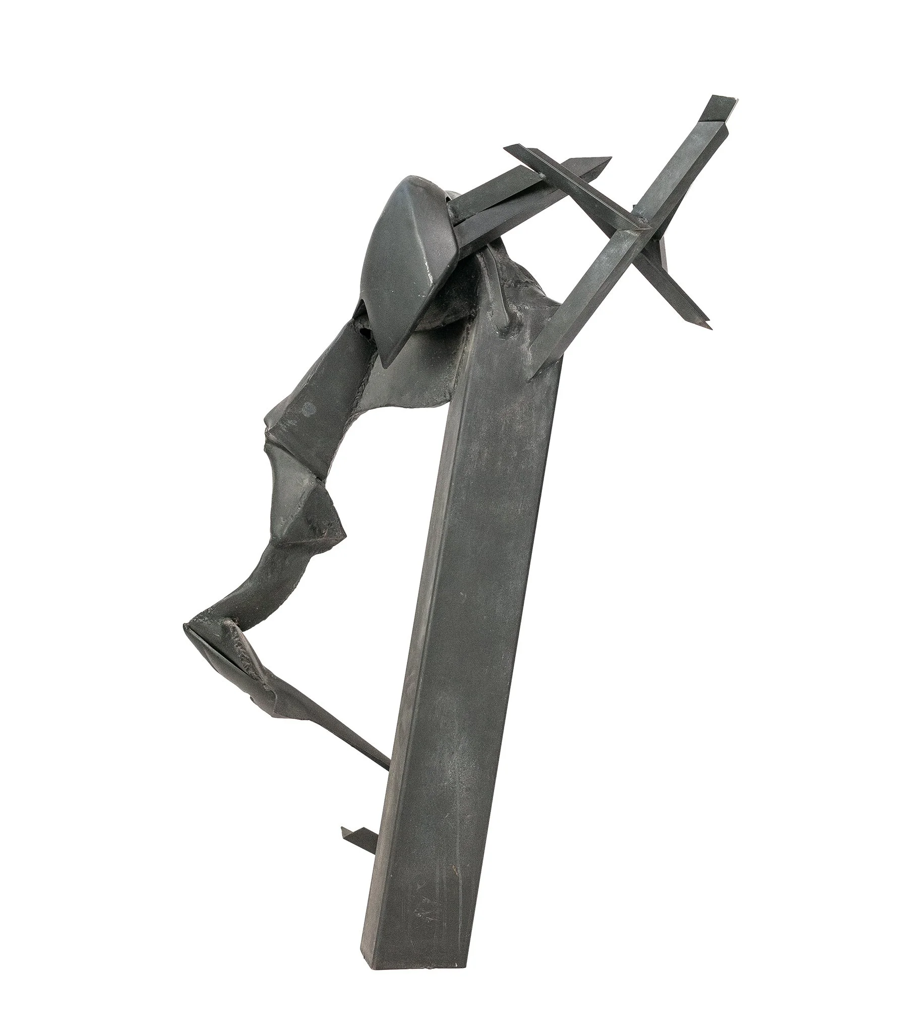 untitled, c. 1970; welded and painted steel sculpture, 58 x 30 x 23 inches, unsigned