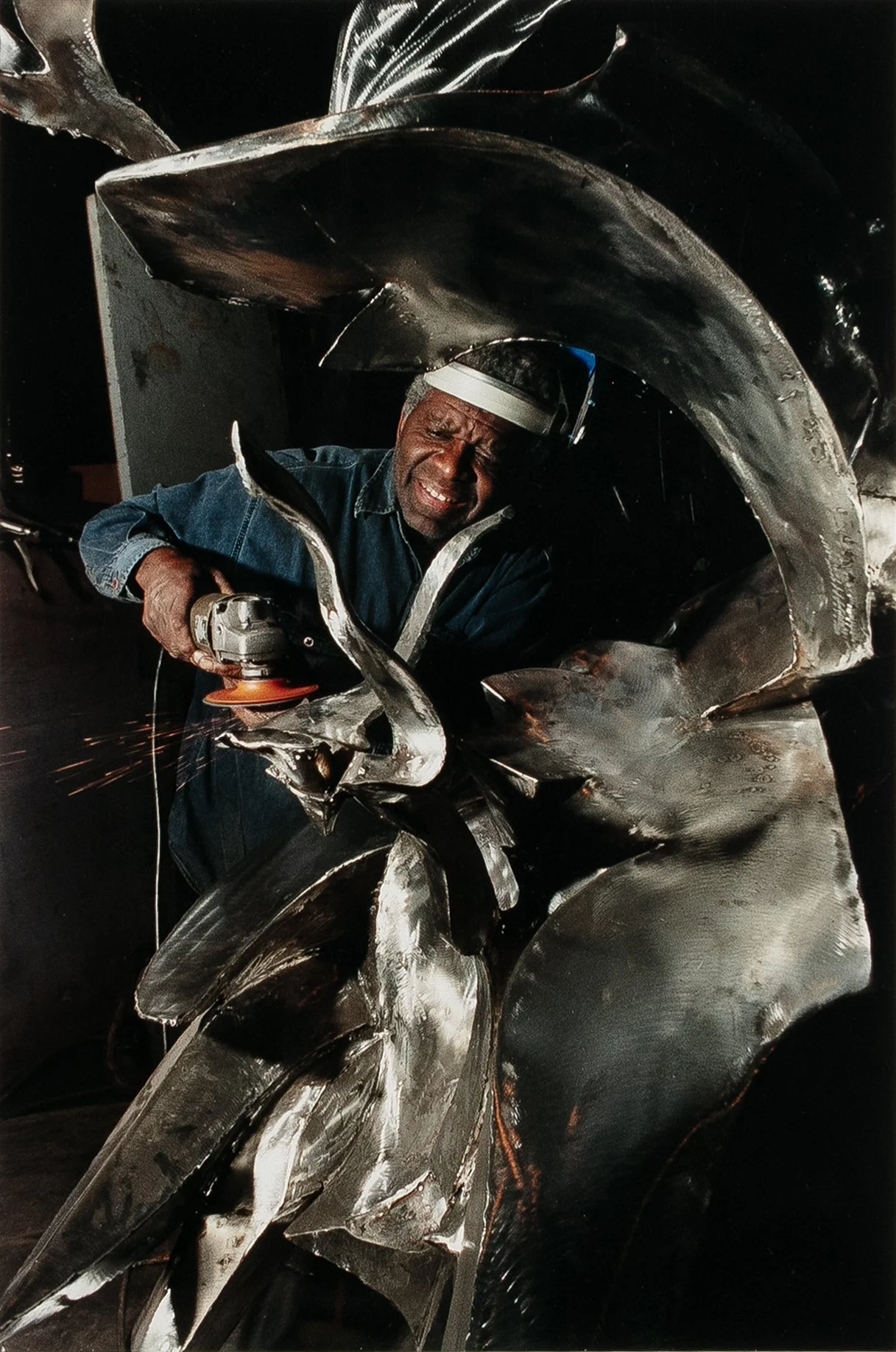 Untitled, Portrait of Richard Hunt, 2000; c-print, 19-1/2 x 13 inches (image), signed and dated.