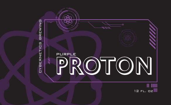 Purple Proton
Beer can label