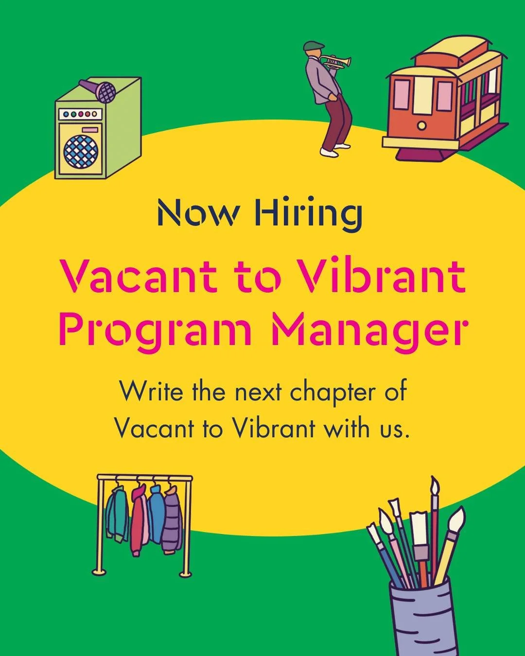 New year, new job opening! 🕺

We&rsquo;re kicking off 2026 with a new role @sfnewdeal! We&rsquo;re looking for a Program Manager to join the team behind Vacant to Vibrant. Join us and help lead the conversation about downtown revitalization and the 