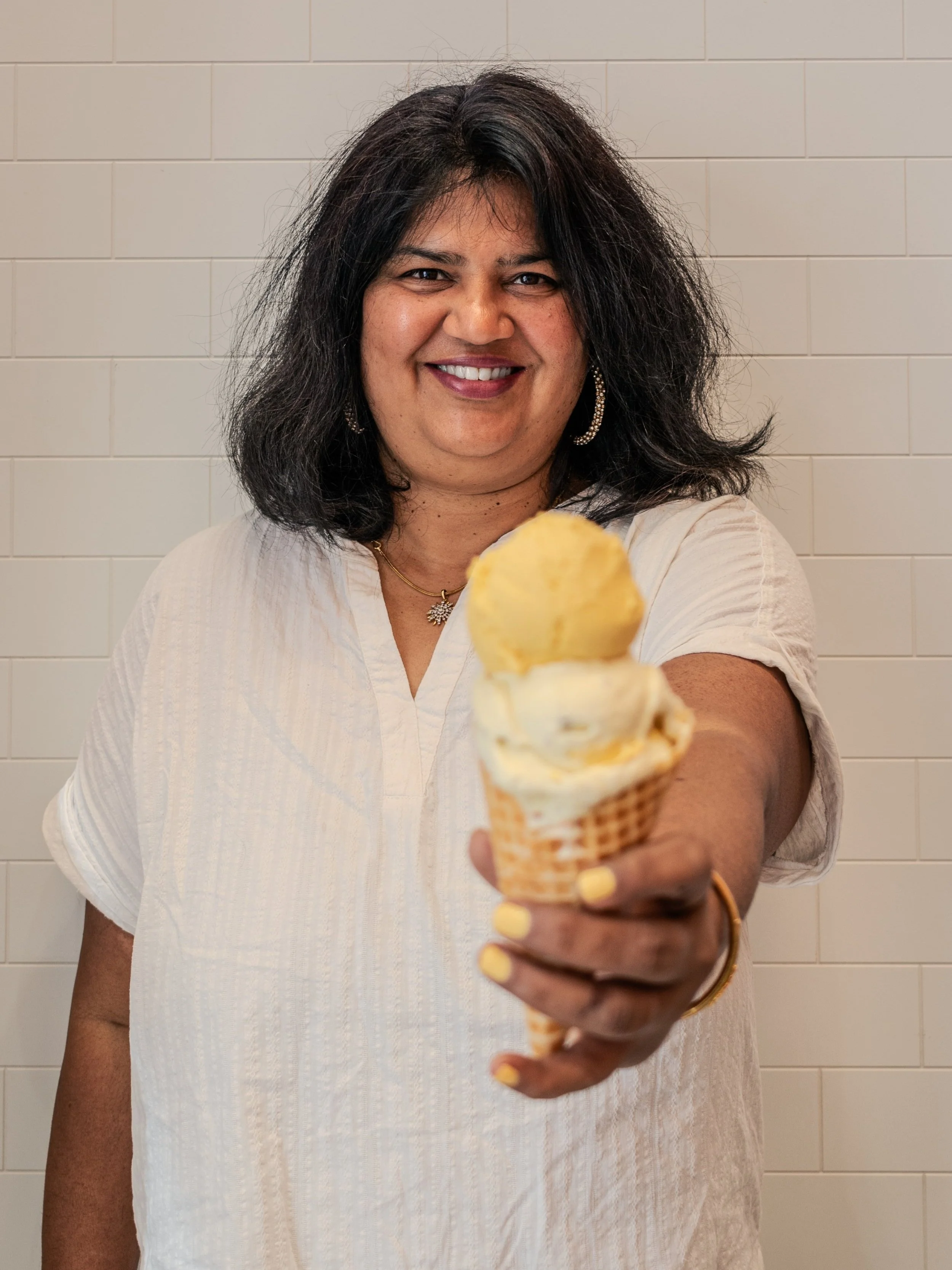 Photo of Priti, Co-Owner of Koolfi Creamery