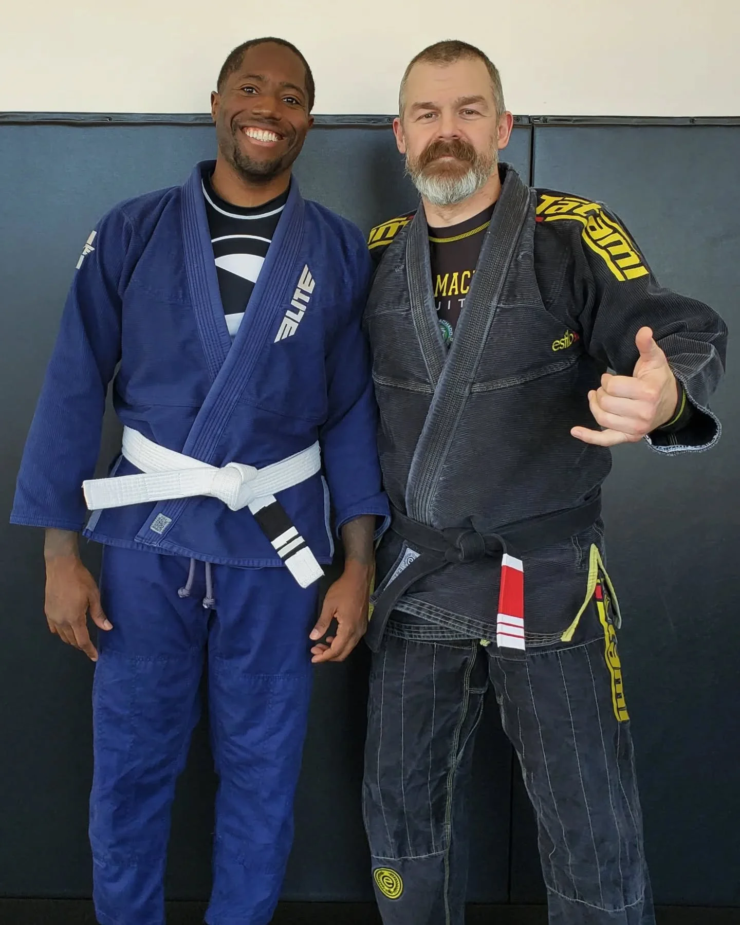 @llaranceturner earning his 2nd stripe!!! #brazilianjiujitsu #bigbiceps #squats