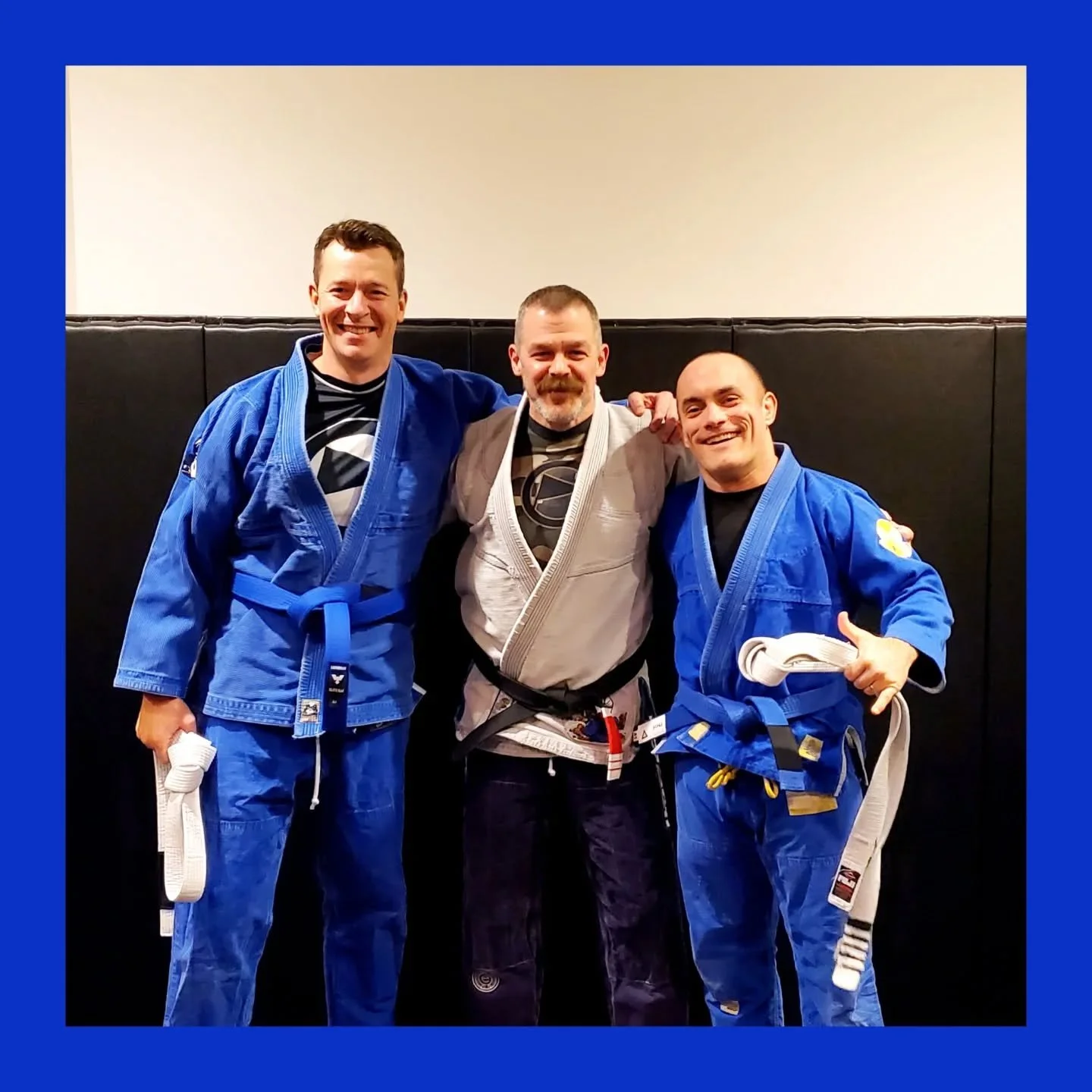 @eburfield &amp; @grodftw earning their faixa azul!!! #brazilianjiujitsu #bigbiceps #letthegoodtimesroll