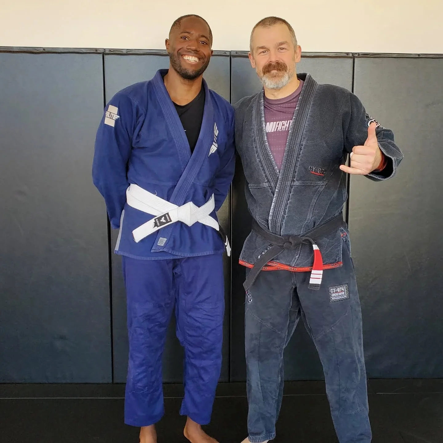@llaranceturner earning his first stripe!!! #brazilianjiujitsu #bigbiceps #squats