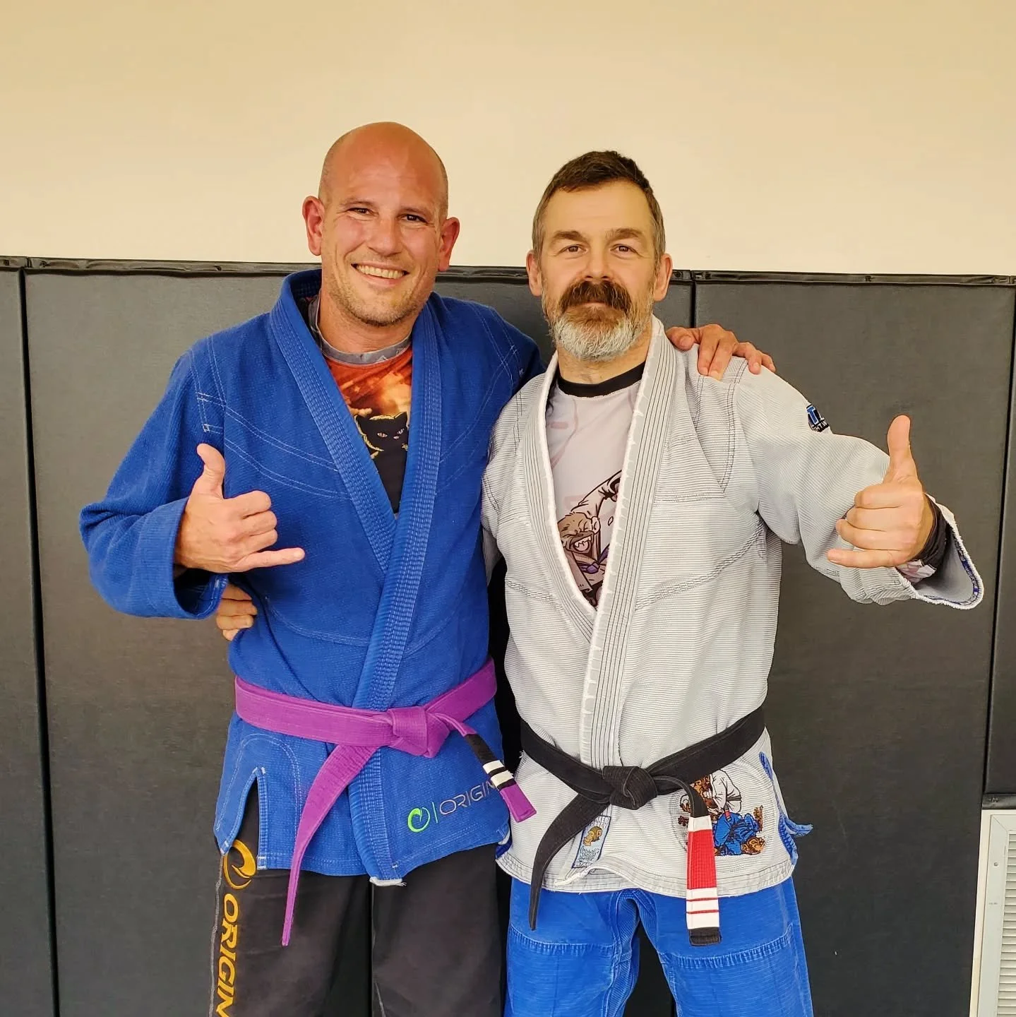 @neck52 earning his 2nd stripe!!! #brazilianjiujitsu #bigbiceps #pressure