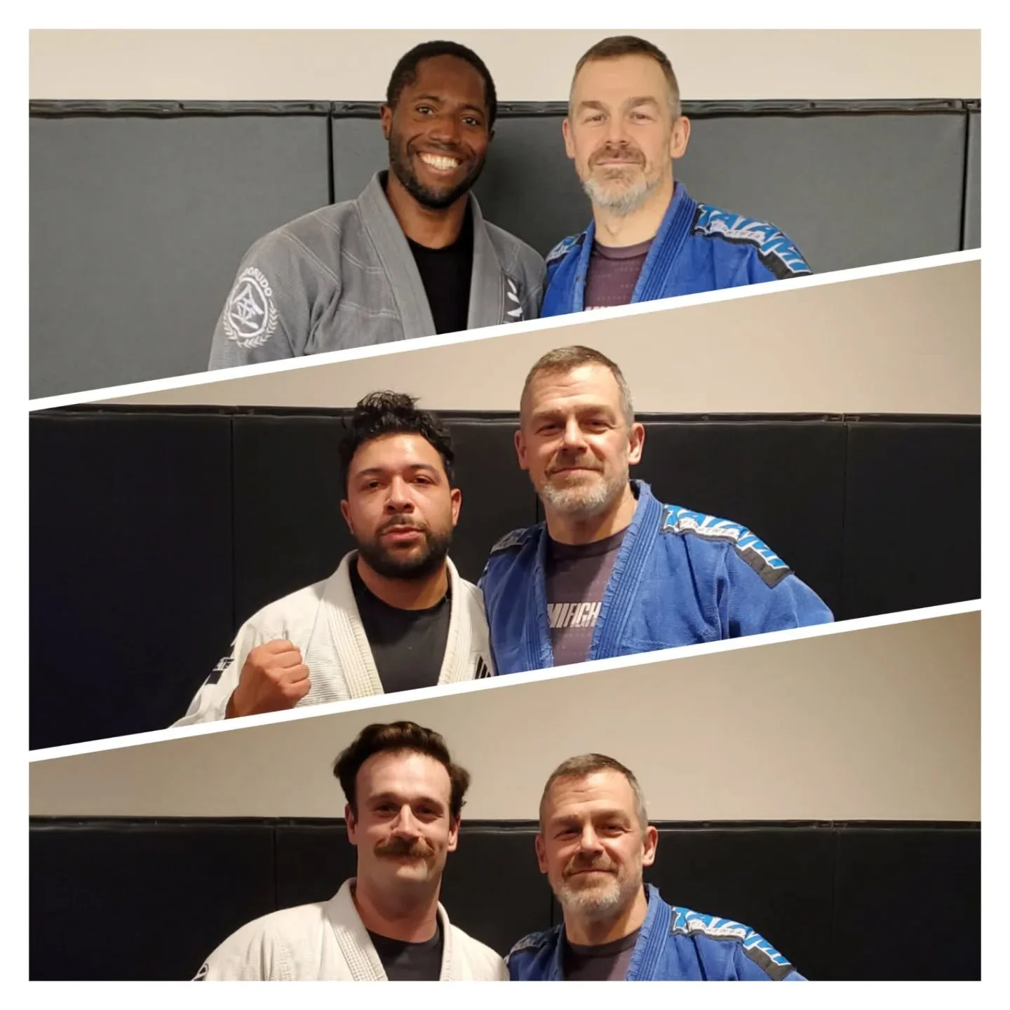 3rd stripe for @llaranceturner @uglyandres @ocallaghanavery!!! #brazilianjiujitsu #bigbiceps #excelsior