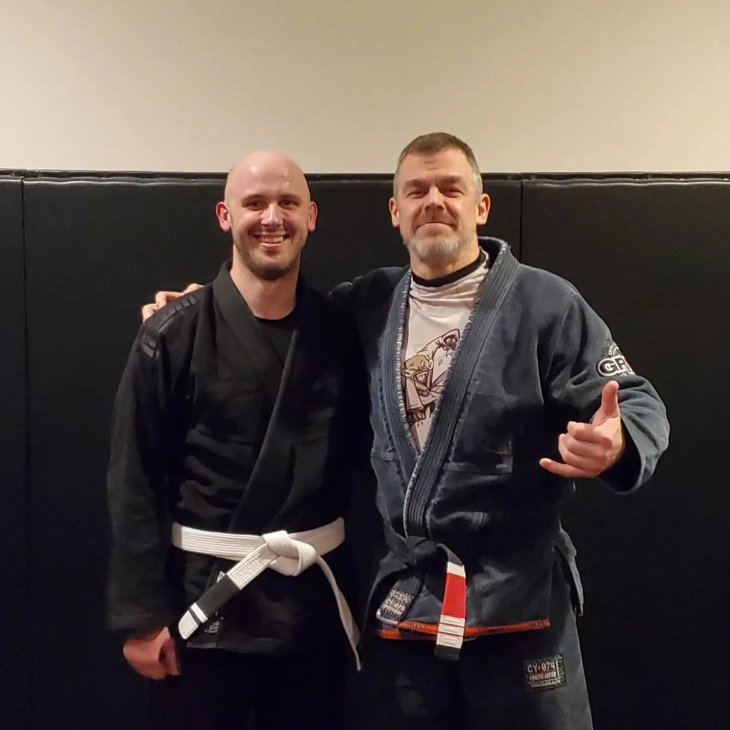 Conner earning his first stripe!!! #brazilianjiujitsu #bigbiceps #notag