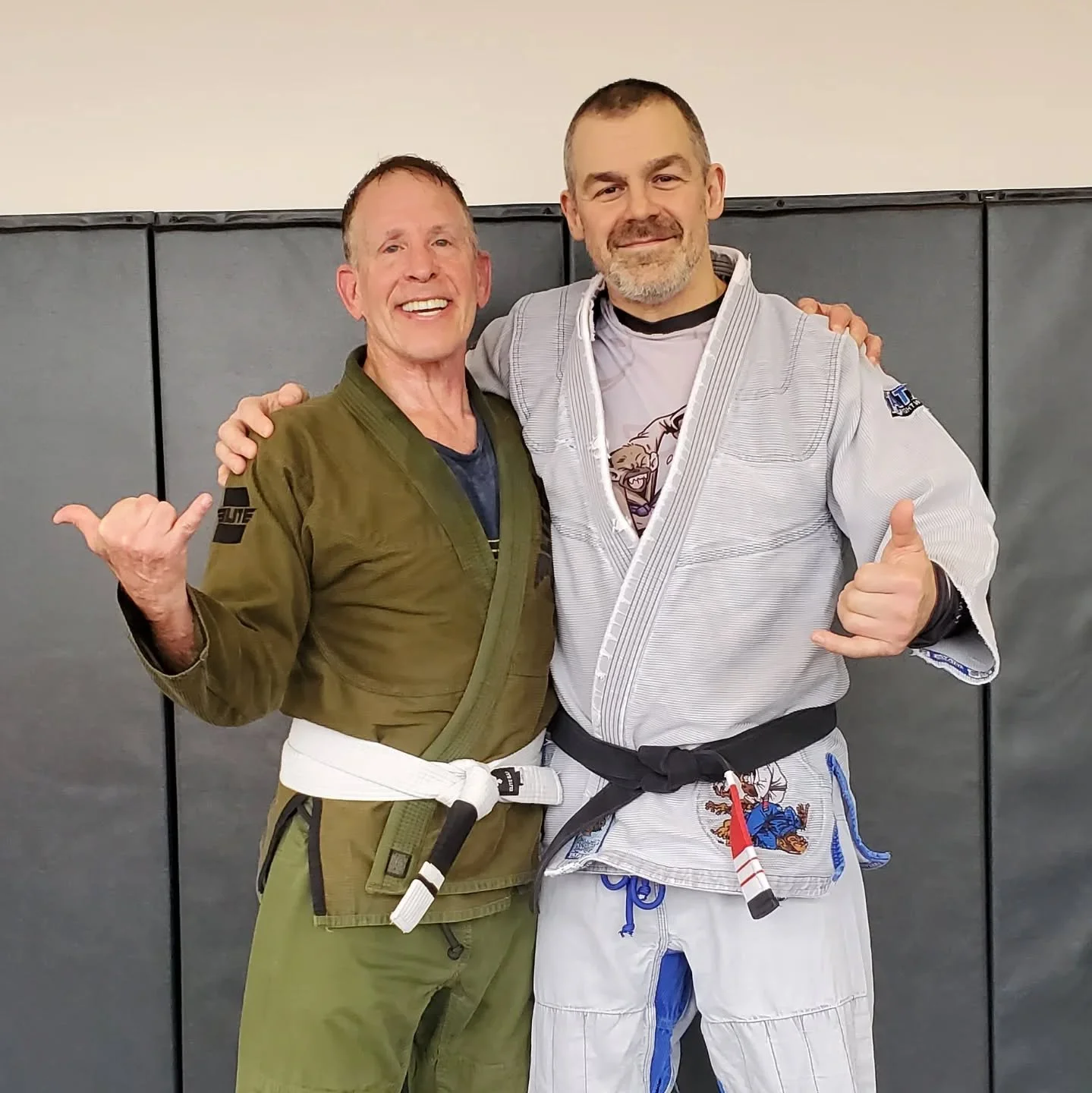 @avid4ufcfights earning his 1st stripe!!! #brazilianjiujitsu #bigbiceps #foreveryoung