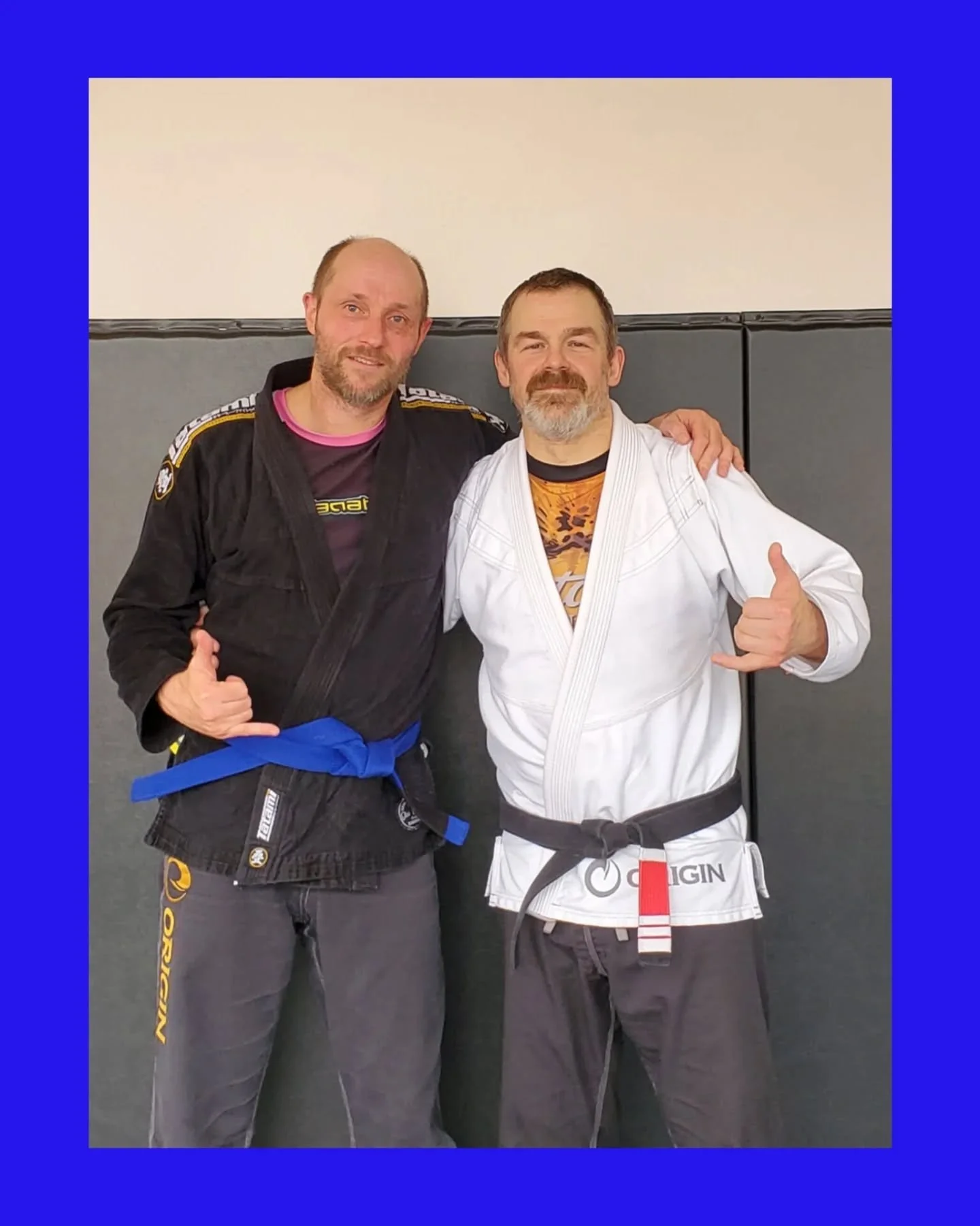 Congratulations to @clock.thunder for earning his bluebelt!!! #faixaazul #brazilianjiujitsu #bigbiceps