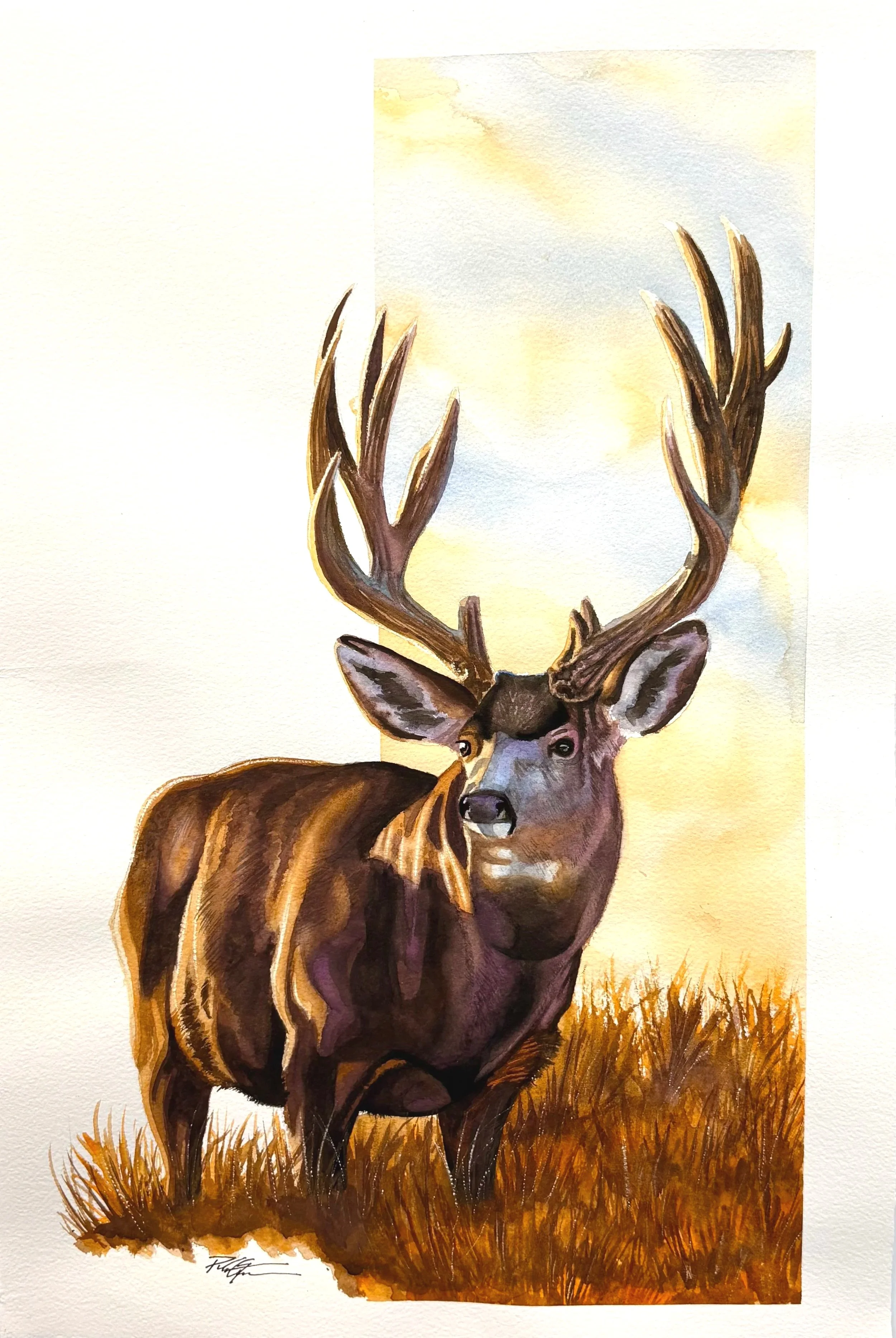 "Skyskraper" watercolor 22x15"