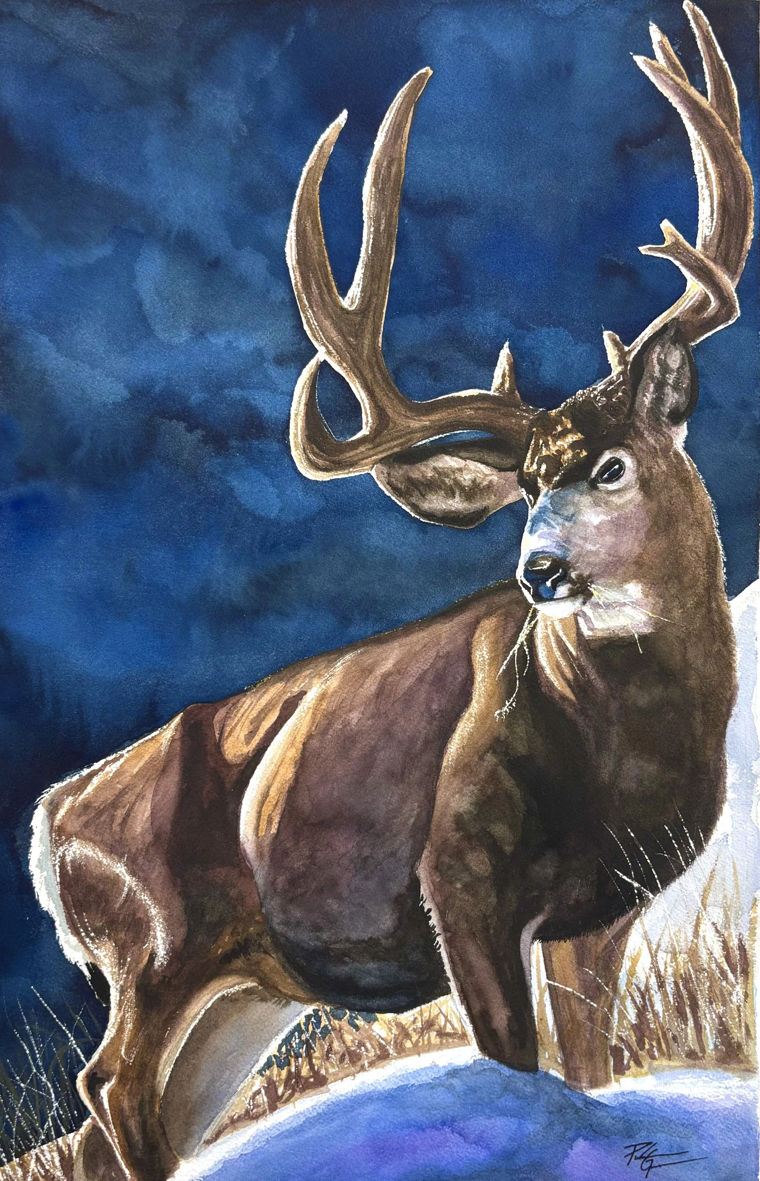 "Sentinel" watercolor 15x22"