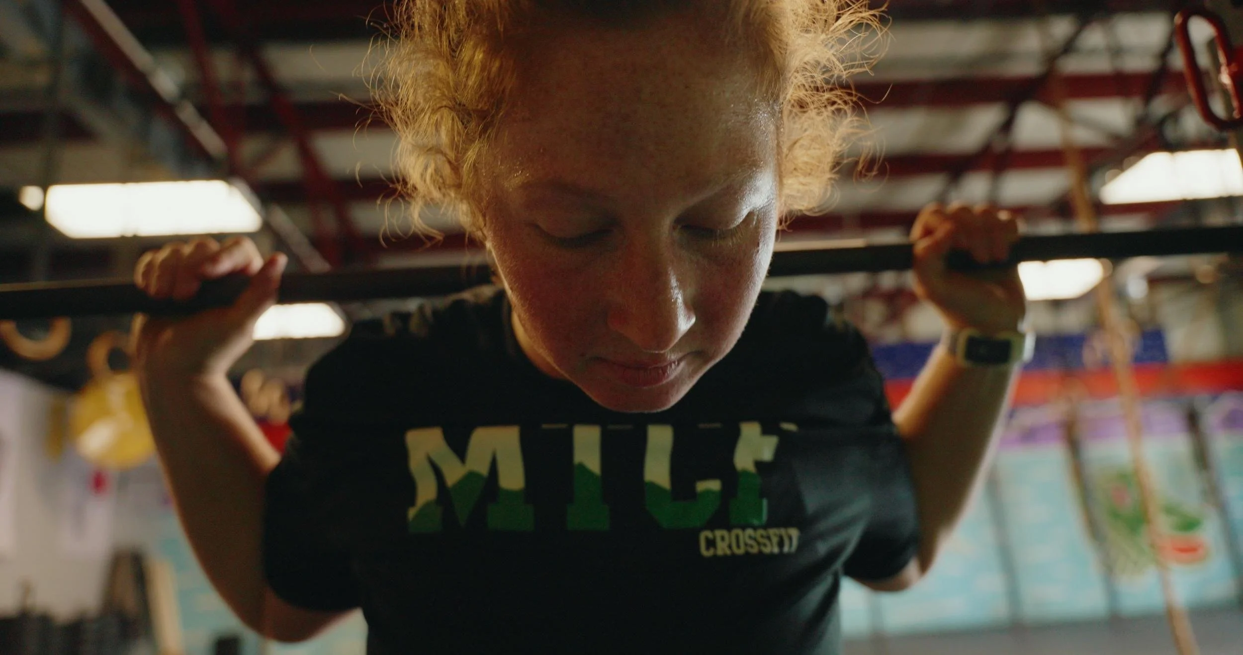 Vermont cinematographer Corey Hendrickson filming crossfit for Gone Boys with Well Told Films.