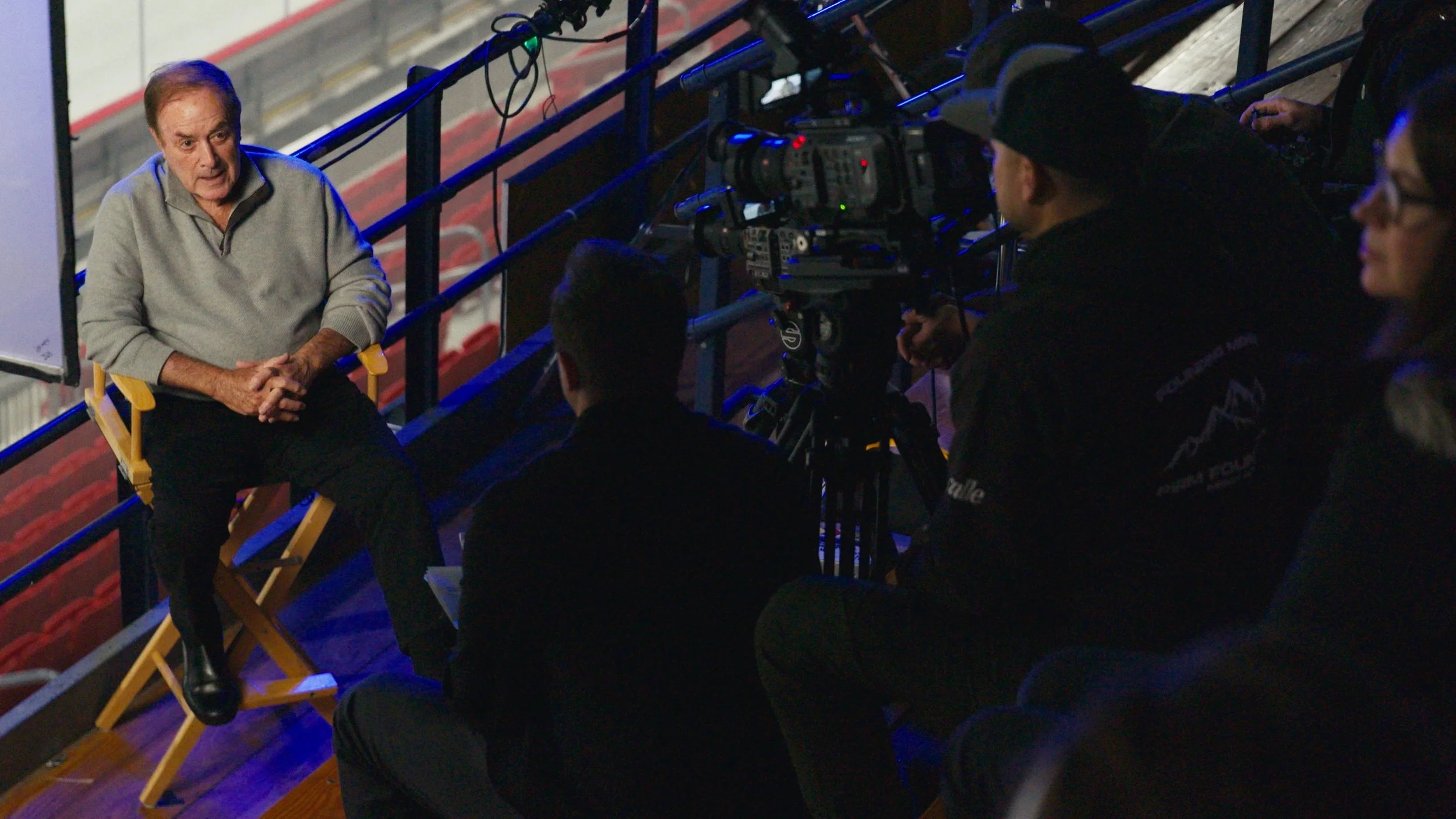 Al Michaels interviewed at the Run Back the Miracle event in Lake Placid, NY.